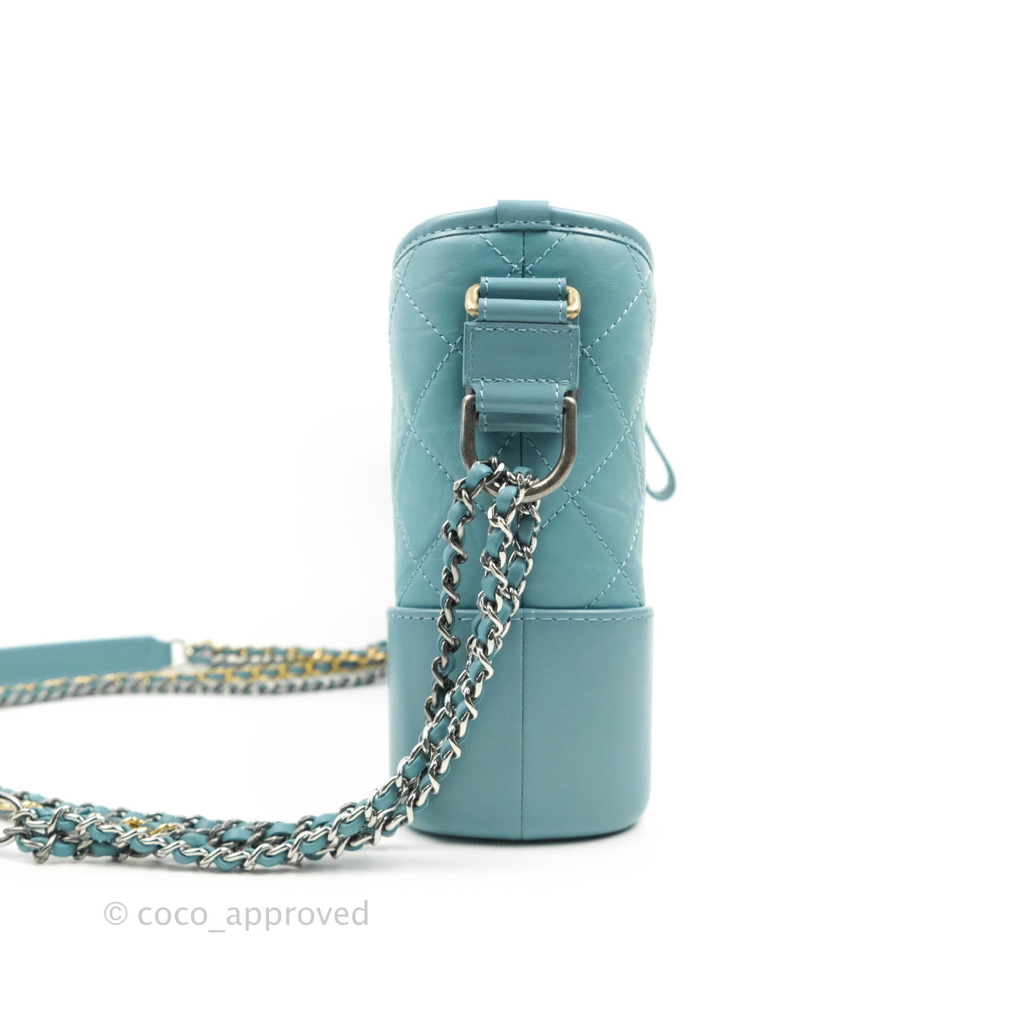 Chanel New Medium Gabrielle Blue Aged Calfskin – Coco Approved Studio