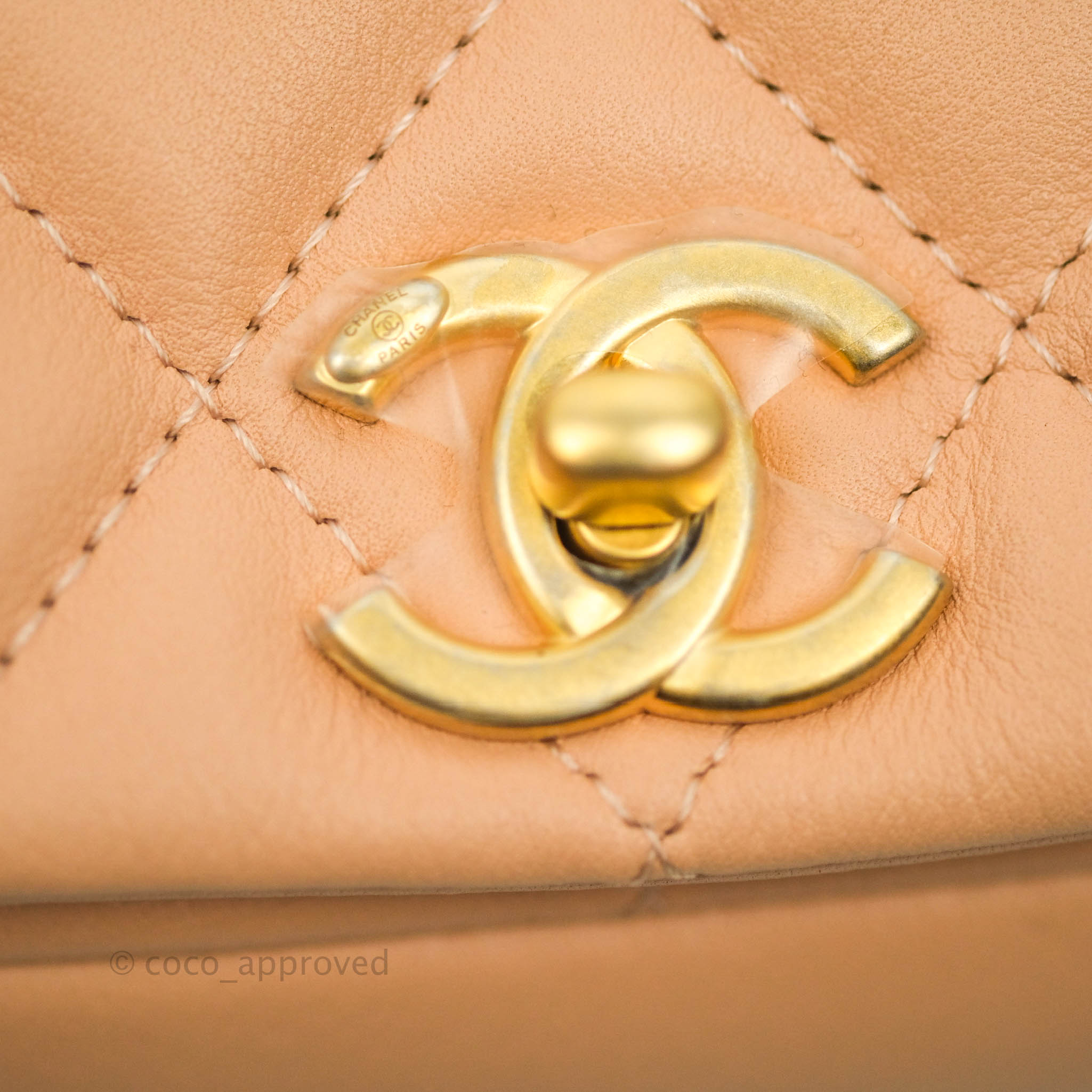 Chanel 19 Hobo Bag Beige Aged Calfskin Brushed Gold Hardware