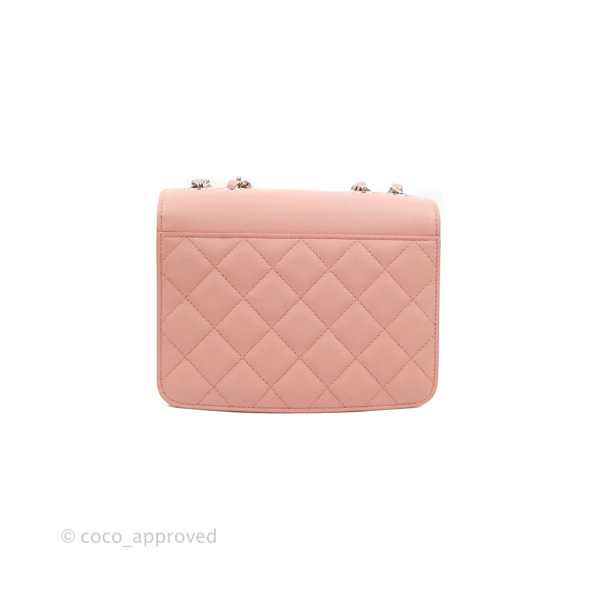 Chanel Small CC Box Flap Bag Pink Calfskin Silver Hardware – Coco