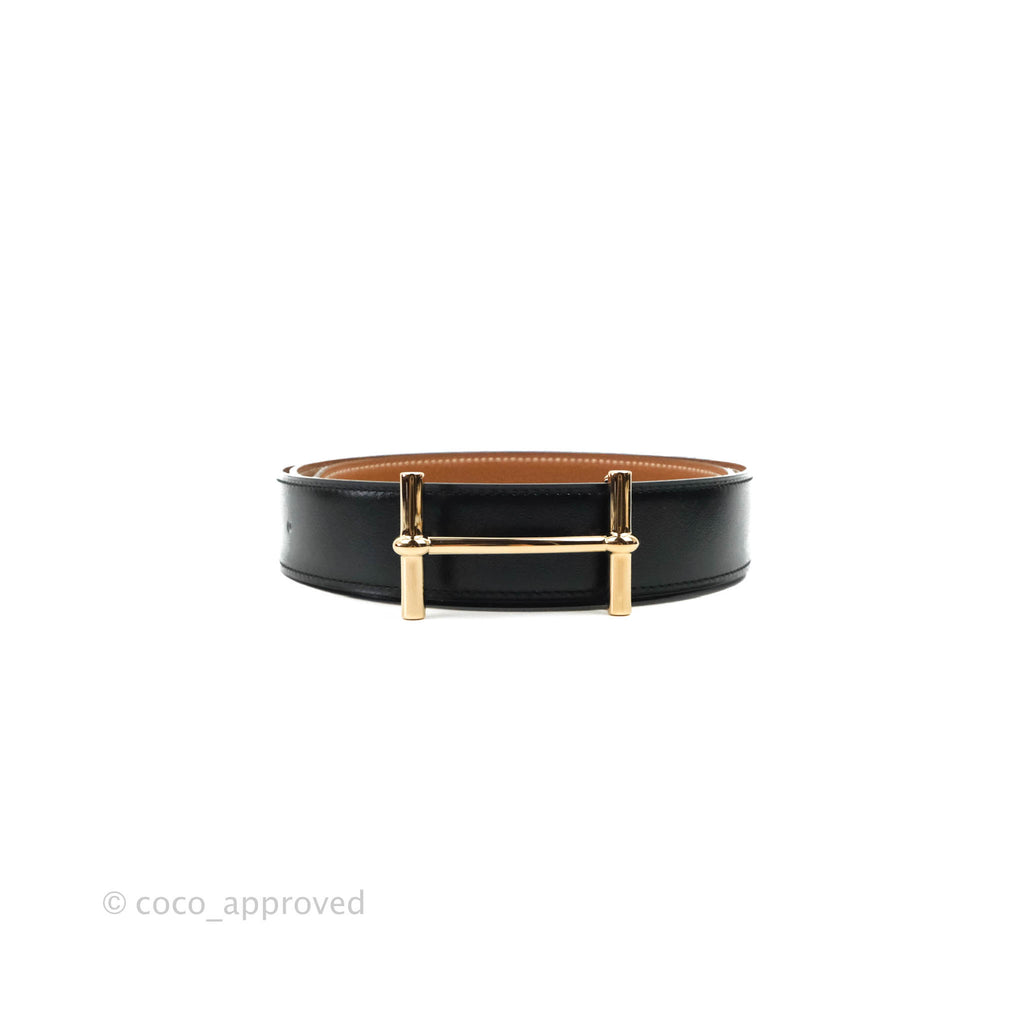 Hermès H d'Ancre Belt Buckle & Reversible Leather Strap Permabrass Hardware