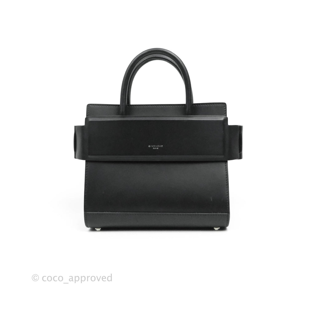 Givenchy Mini Horizon Crossbody Bag Black Silver Hardware