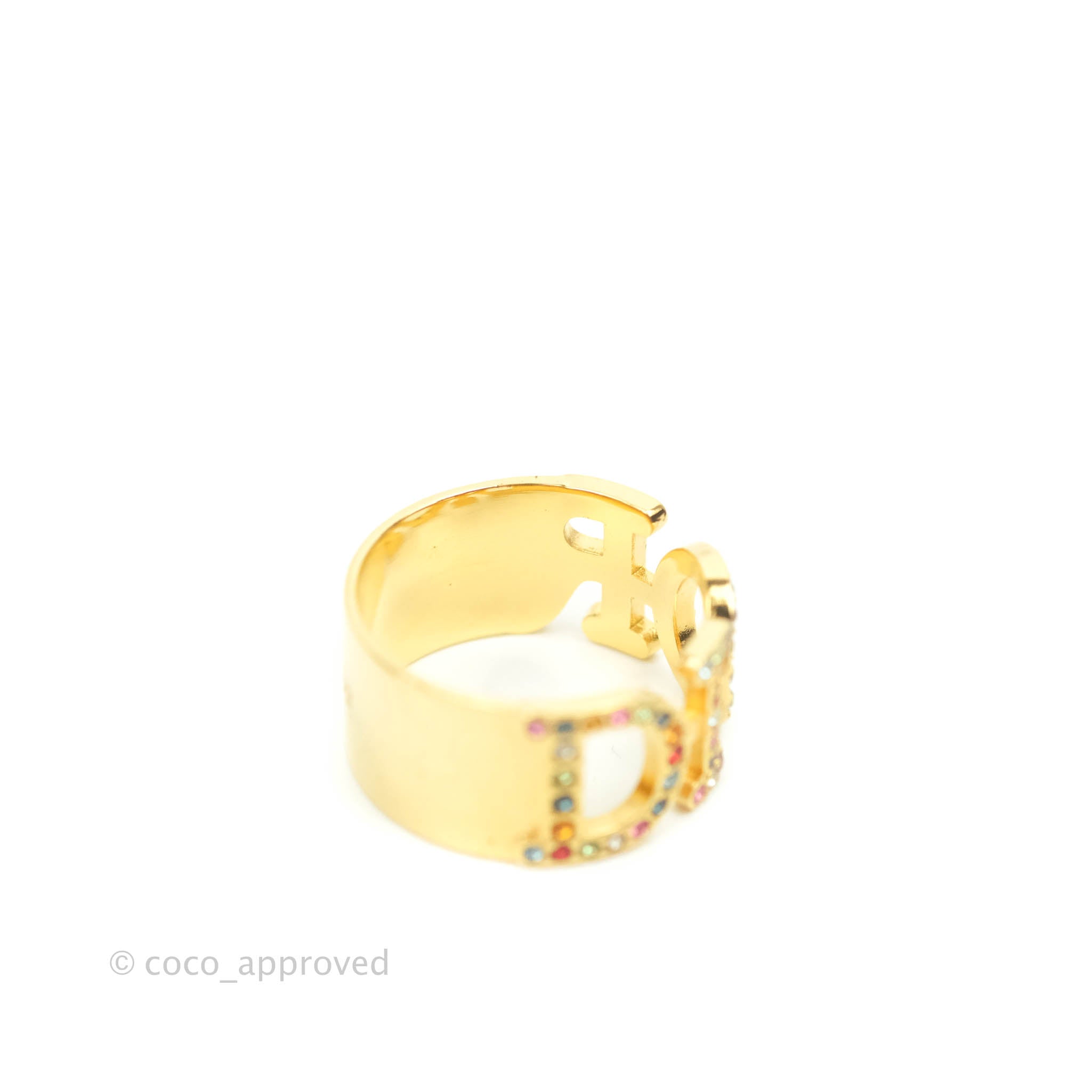 Louis Vuitton Over the Rainbow Crystals Gold Tone Bracelet Louis