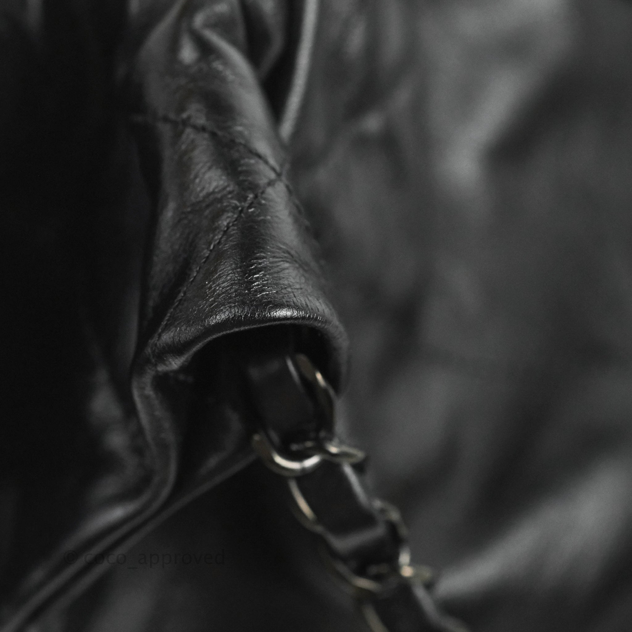Chanel 22 Bag Black Calfskin So Black Hardware – Coco Approved Studio