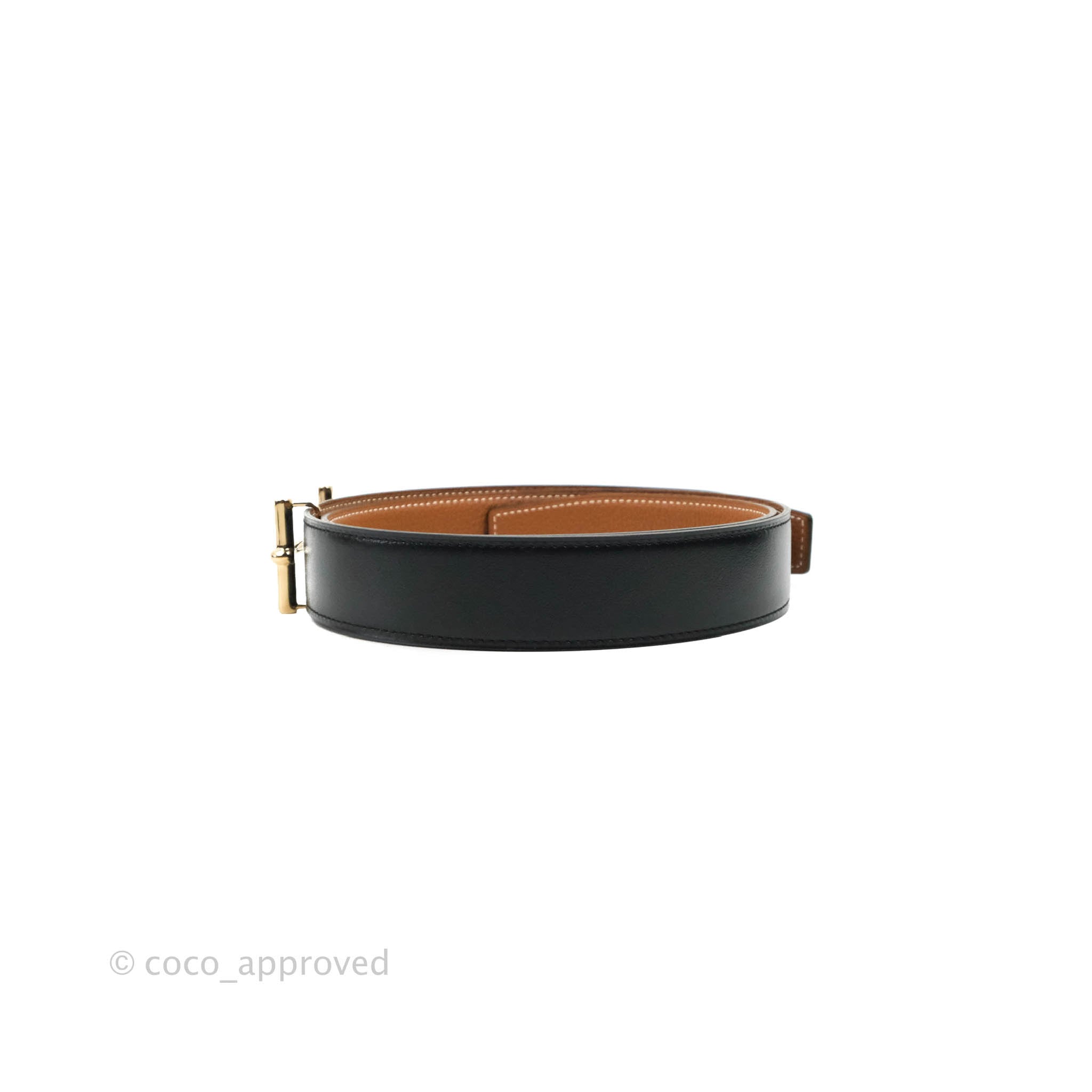 Hermès H d'Ancre Belt Buckle & Reversible Strap Permabrass Hermès H d'Ancre Belt Buckle & Reversible Strap Permabrass