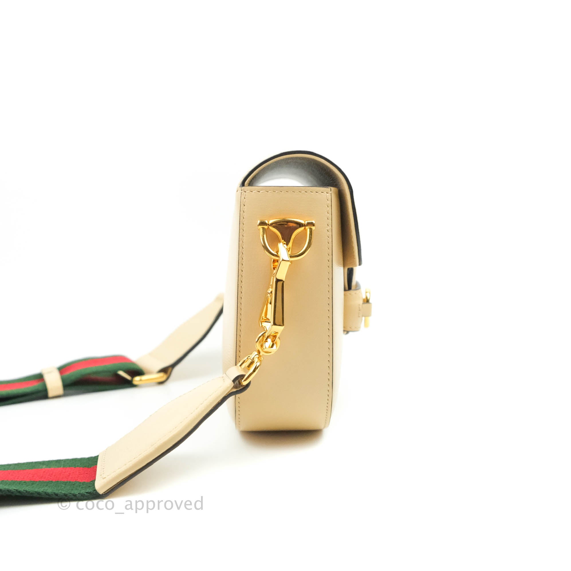 Gucci Gucci Horsebit Black Leather Rose Gold Hardware Shoulder Clutch