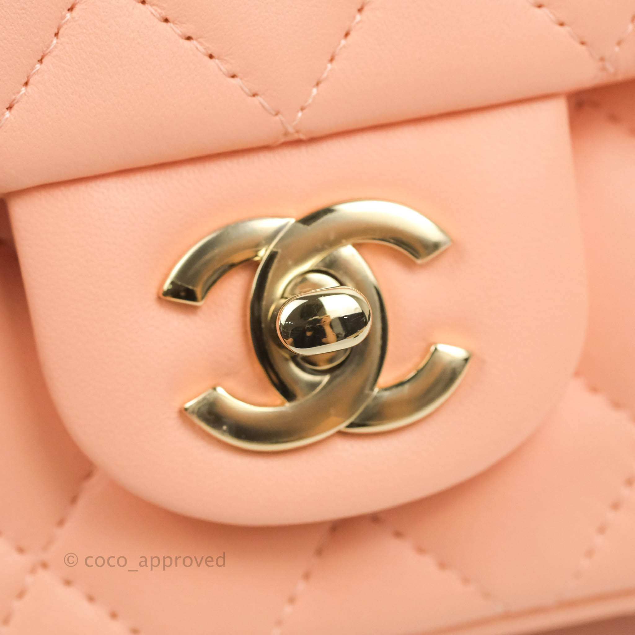 Chanel Brown Classic Mini Square Single Flap Suede Leather ref.936878 -  Joli Closet