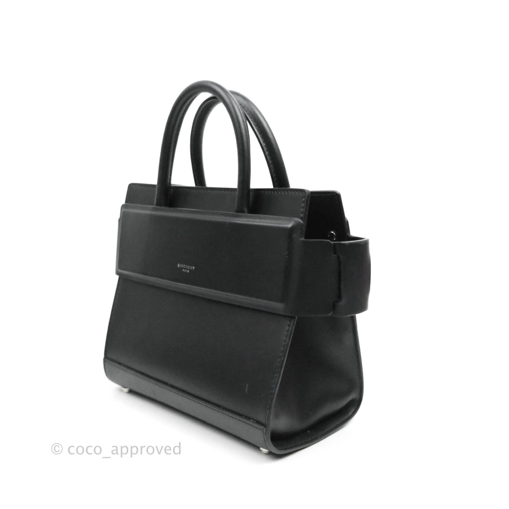 Givenchy Mini Horizon Crossbody Bag Black Silver Hardware