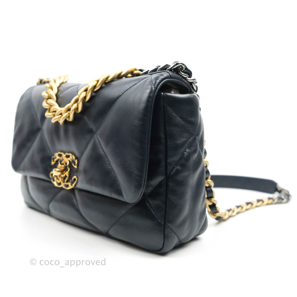 Chanel 19 Small Navy Mixed Hardware