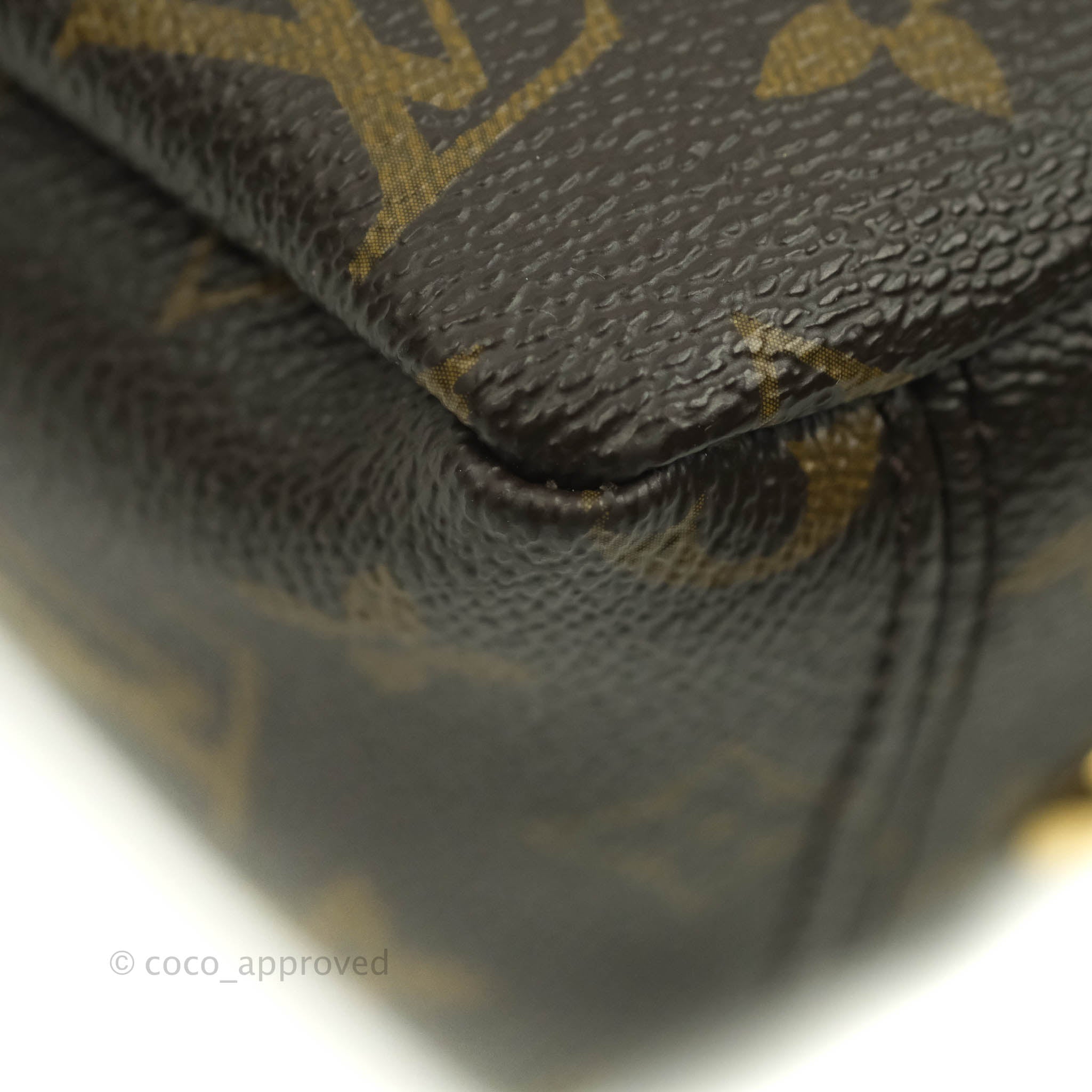 LOUIS VUITTON Pallas Python Monogram Canvas Shoulder Bag Bordeaux - Fi