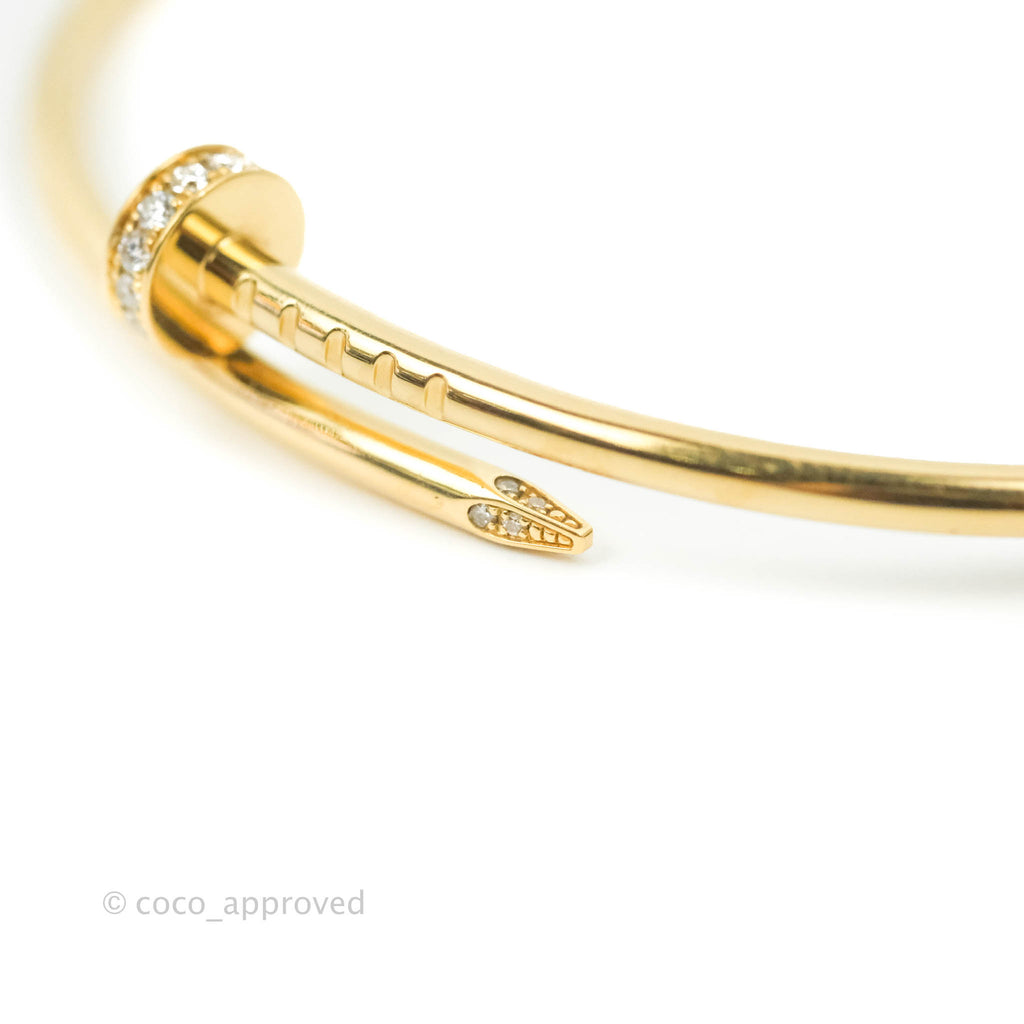 Cartier Juste Un Clou Bracelet Yellow Gold Diamond