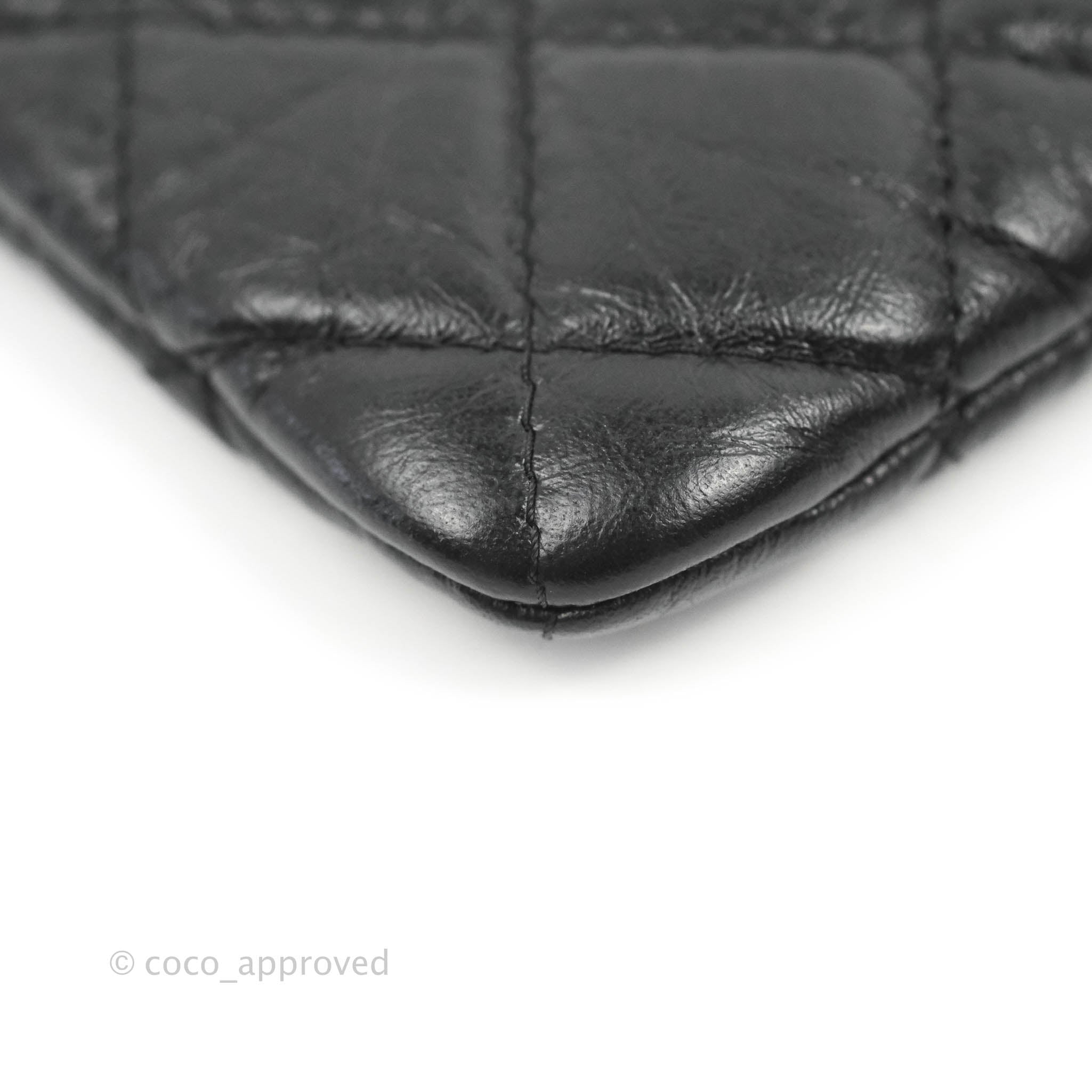 Chanel Quilted Mini Reissue O Case So Black Aged Calfskin