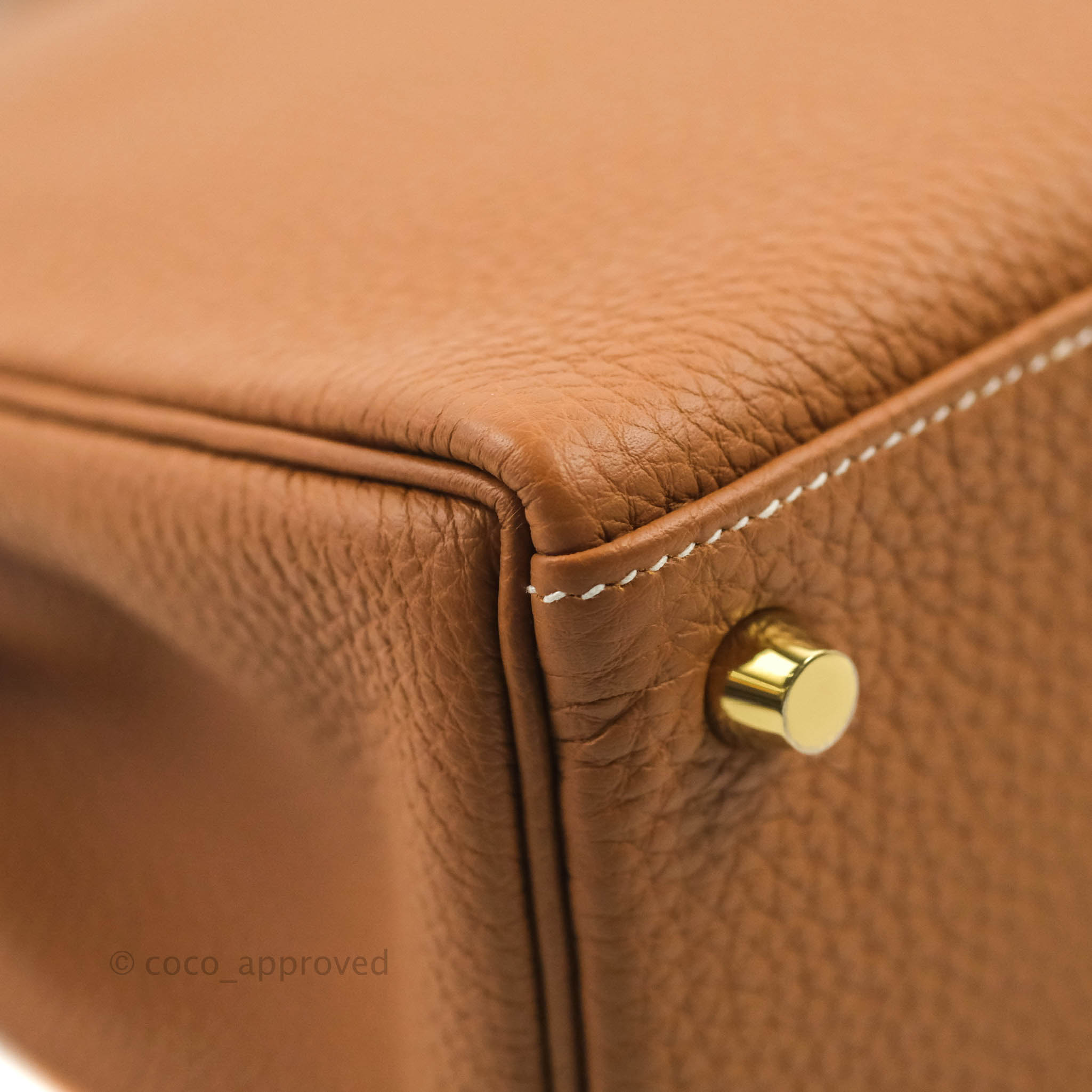 Hermès Retourne Kelly 25 Gris Etain Togo Gold Hardware – Coco Approved  Studio