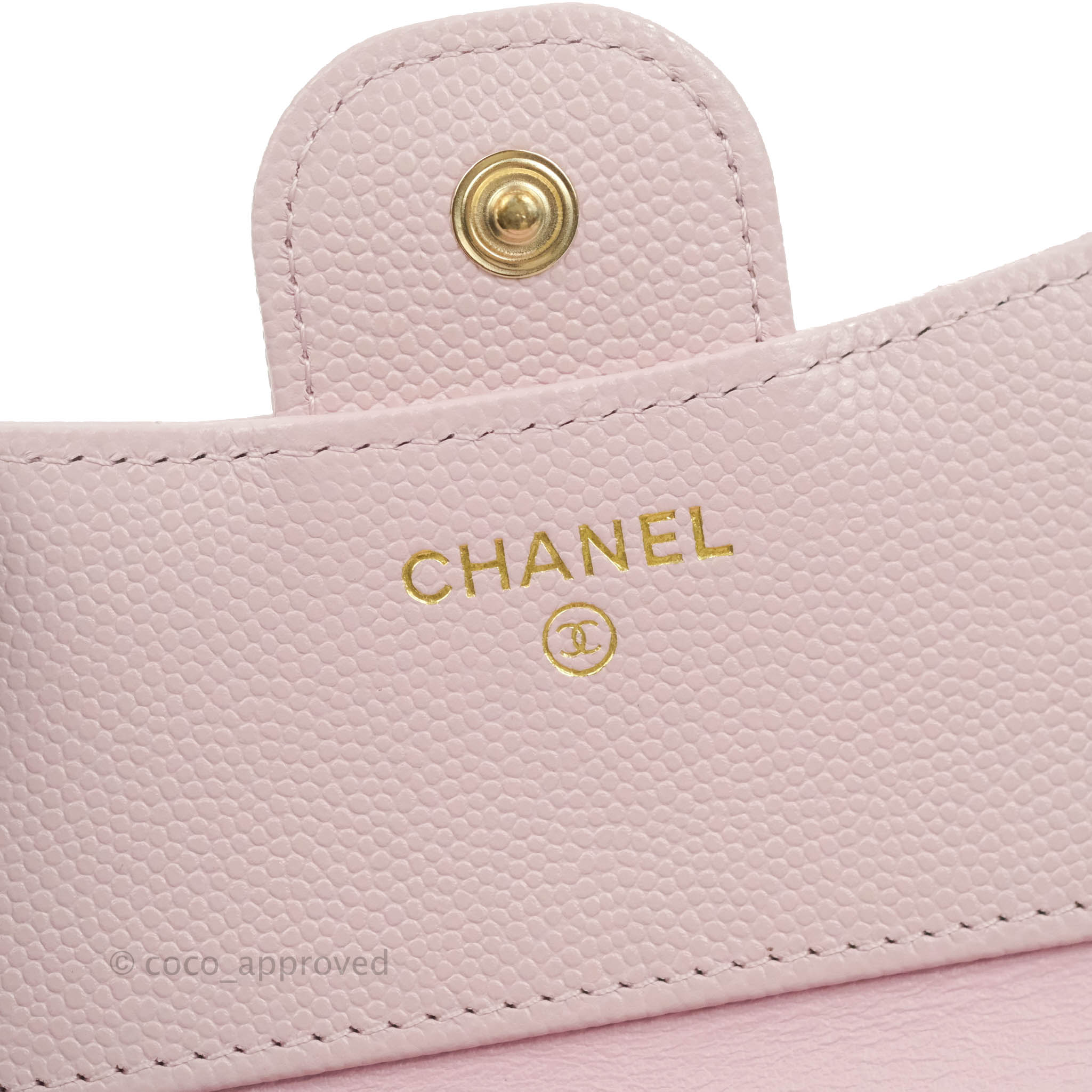 Chanel Classic Flap Wallet Pink Caviar Gold Hardware 21S – Coco Approved  Studio