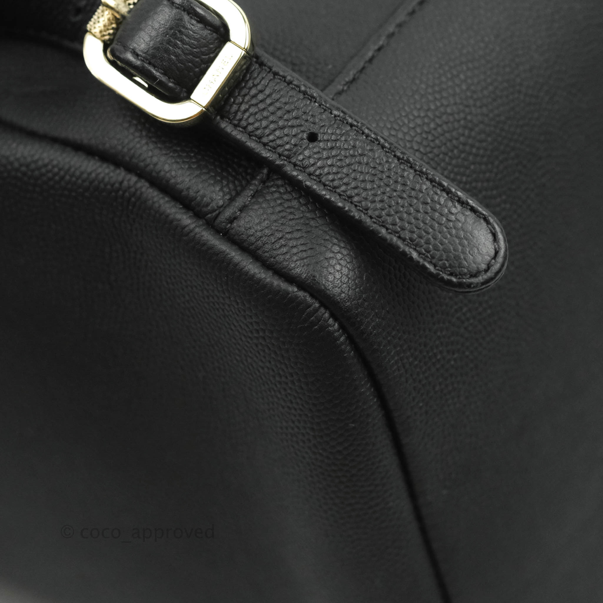 Chanel Business Affinity Backpack, Black Caviar with Gold Hardware