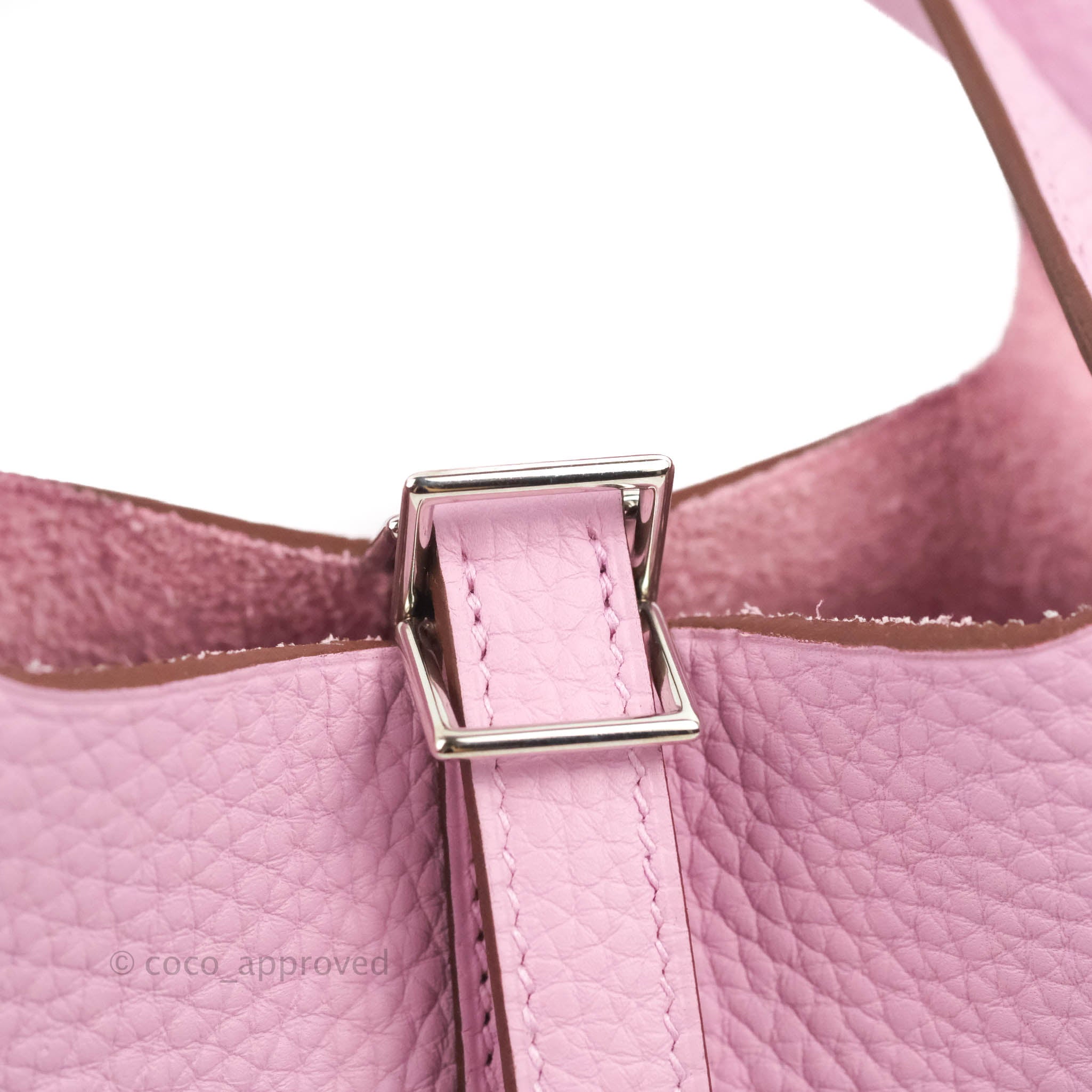  Hermes Picotan Lock PM Handbag, Trillon Clemence, Women's,  Unused, Pink/silver hardware indicated color: rose extreme : Clothing,  Shoes & Jewelry