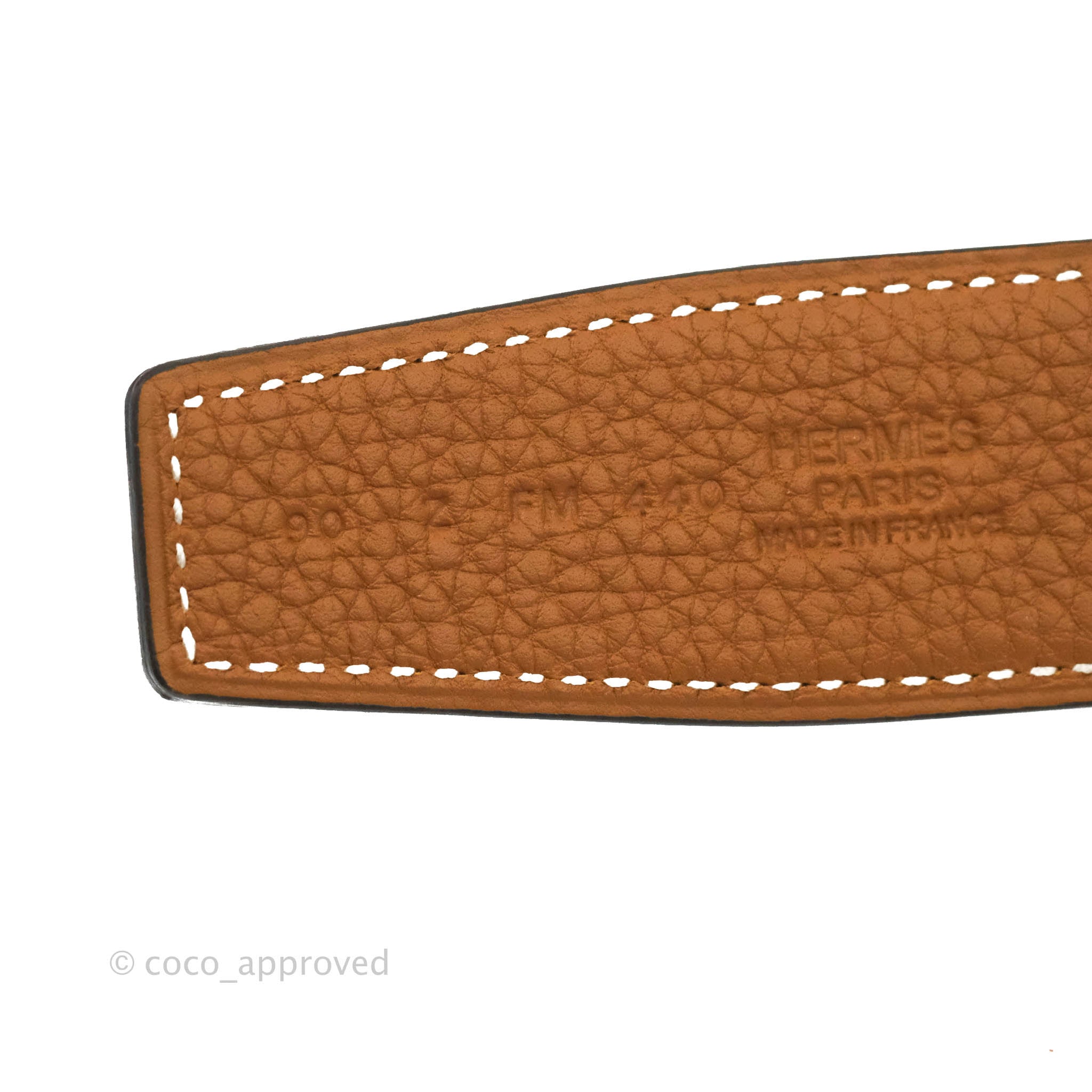 Hermès H d'Ancre Belt Buckle & Reversible Strap Permabrass