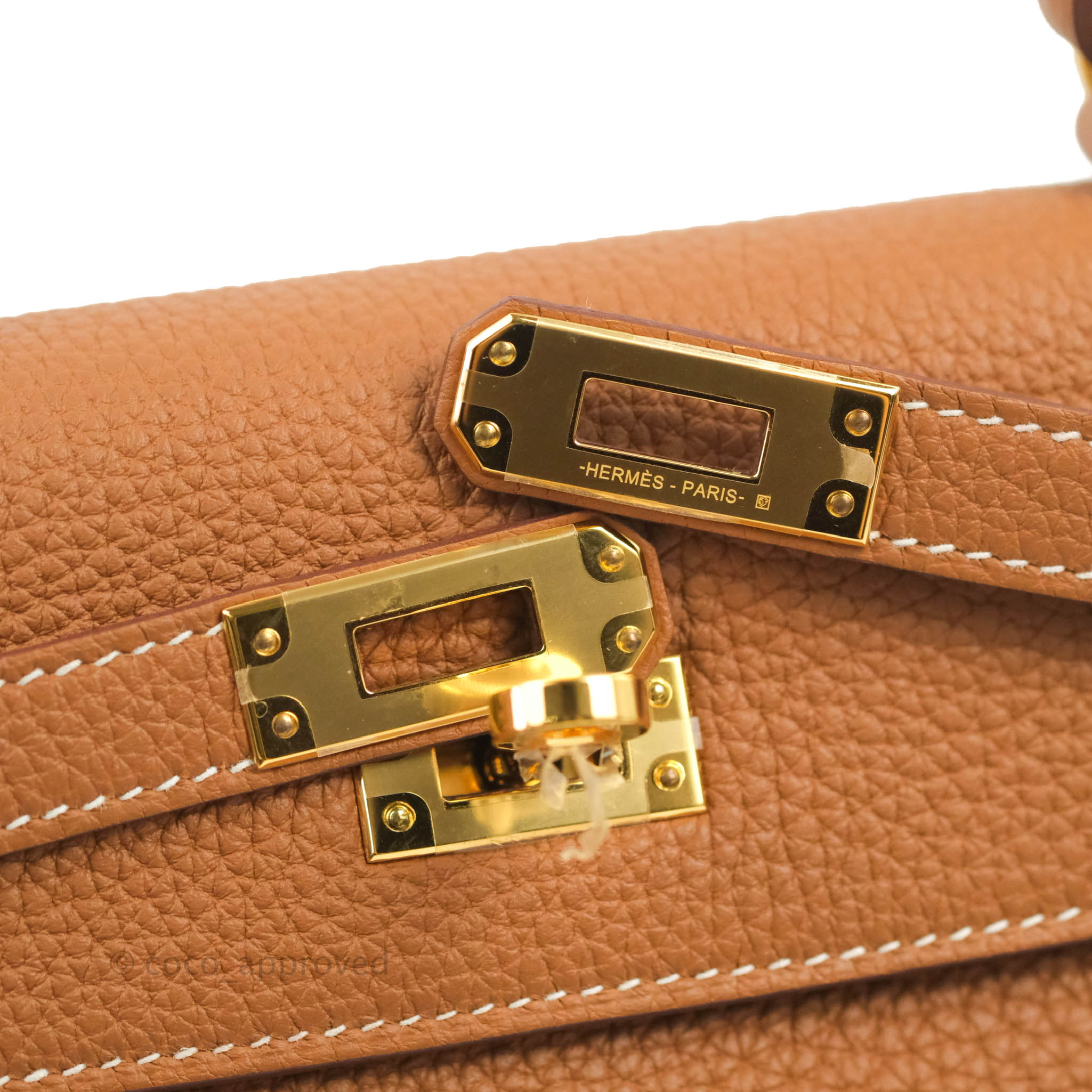 Hermès Retourne Kelly 25 Gris Etain Togo Gold Hardware – Coco Approved  Studio