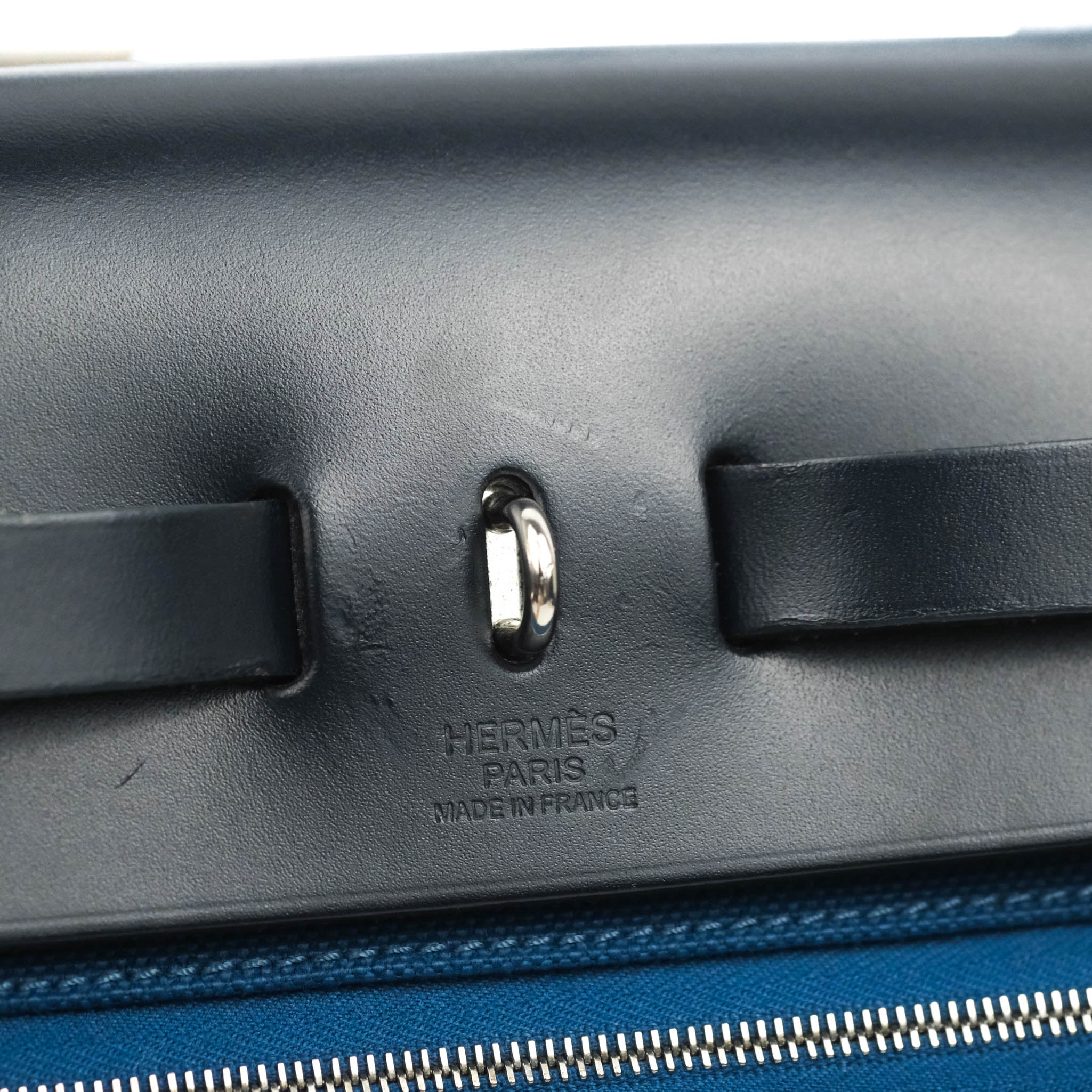 Hermès Limited Edition herbag 31 hardware plated Royal Blue