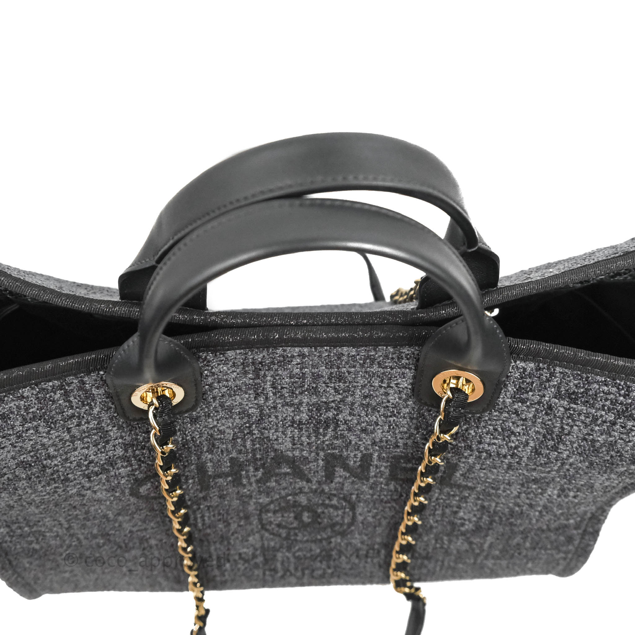 Deauville tote Chanel Grey in Cotton - 31794666