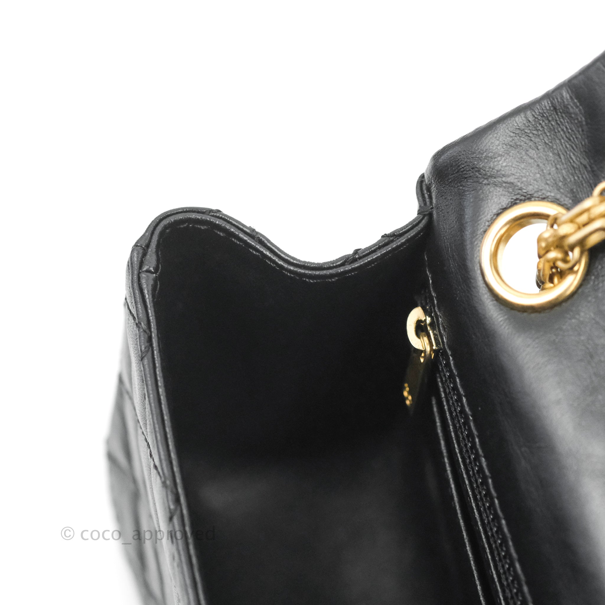 Authentic Chanel 21K Mini Flap Bag Iridescent Pink Caviar Grained Calfskin  Gold Hardware