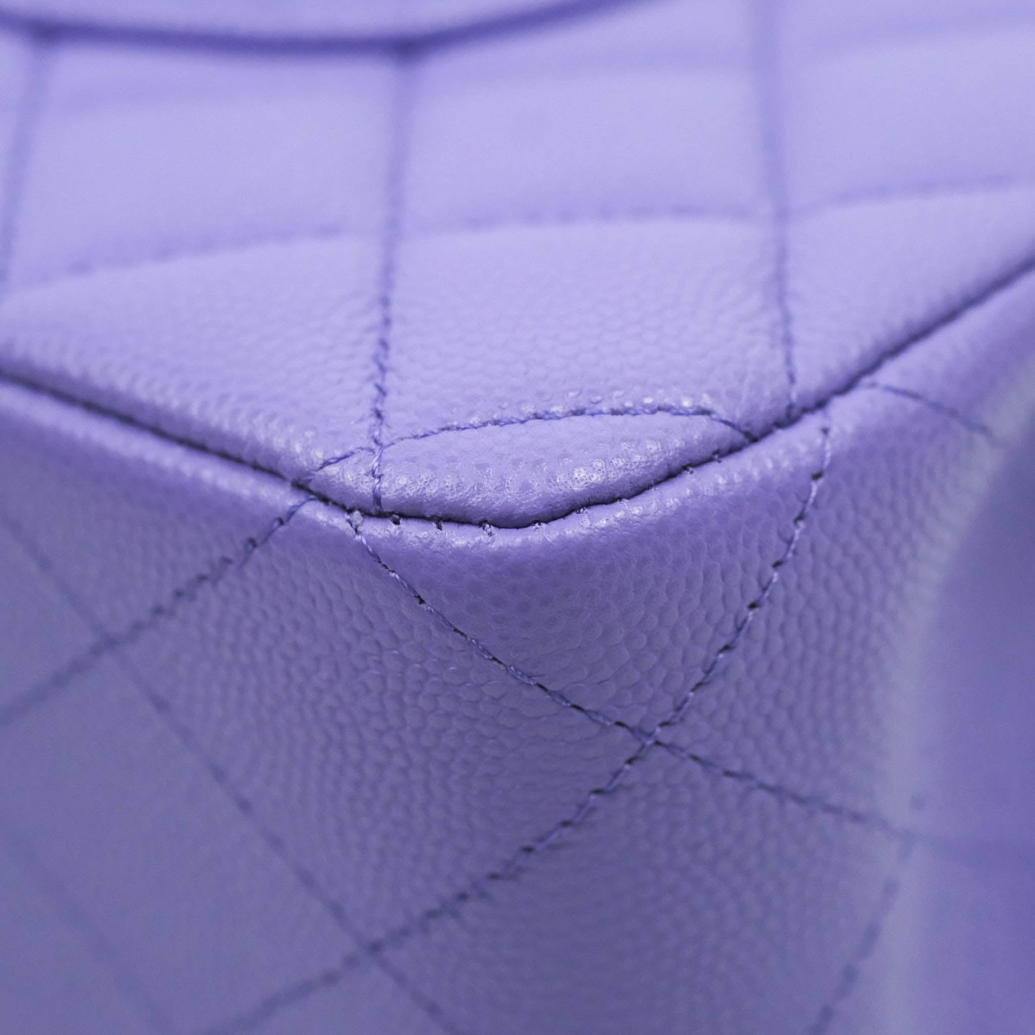purple chanel classic flap