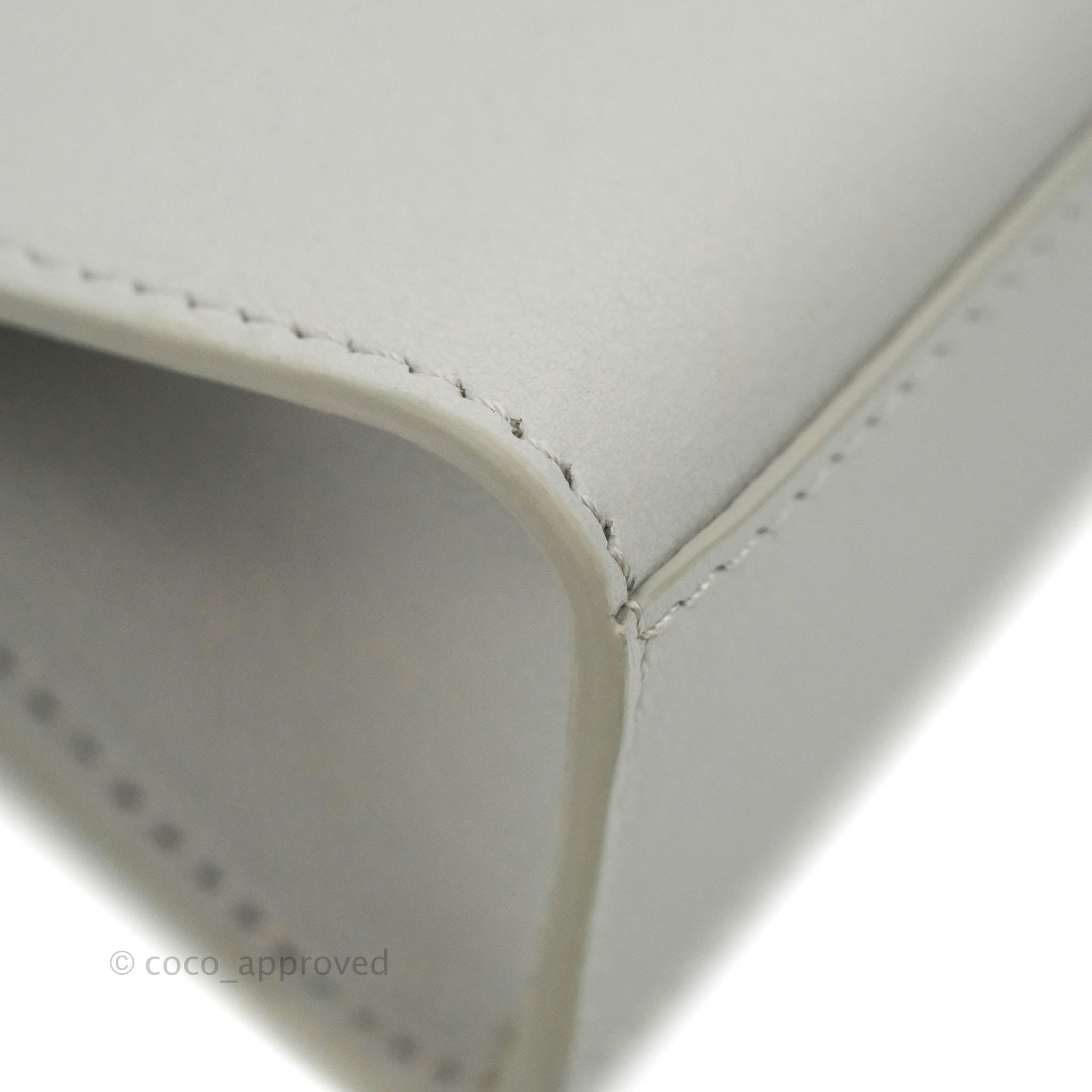 Delvaux Tempete Mini Grey Box Calfskin Silver Hardware – Coco Approved  Studio