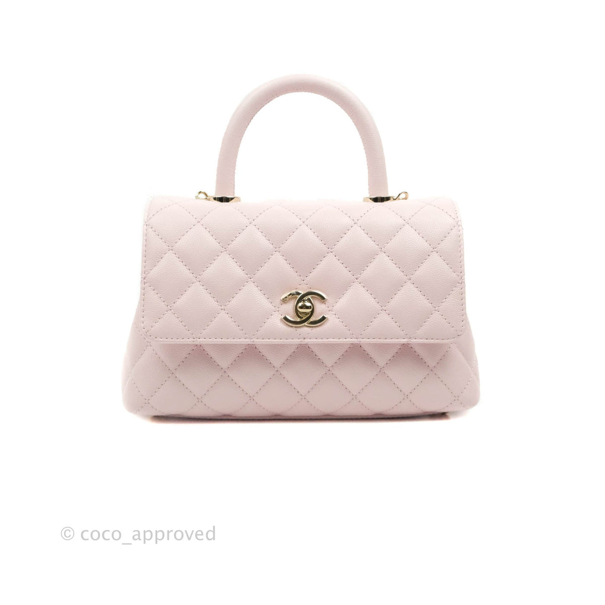 Chanel Small Coco Handle Light Pink Caviar Gold Hardware – Coco Approved  Studio