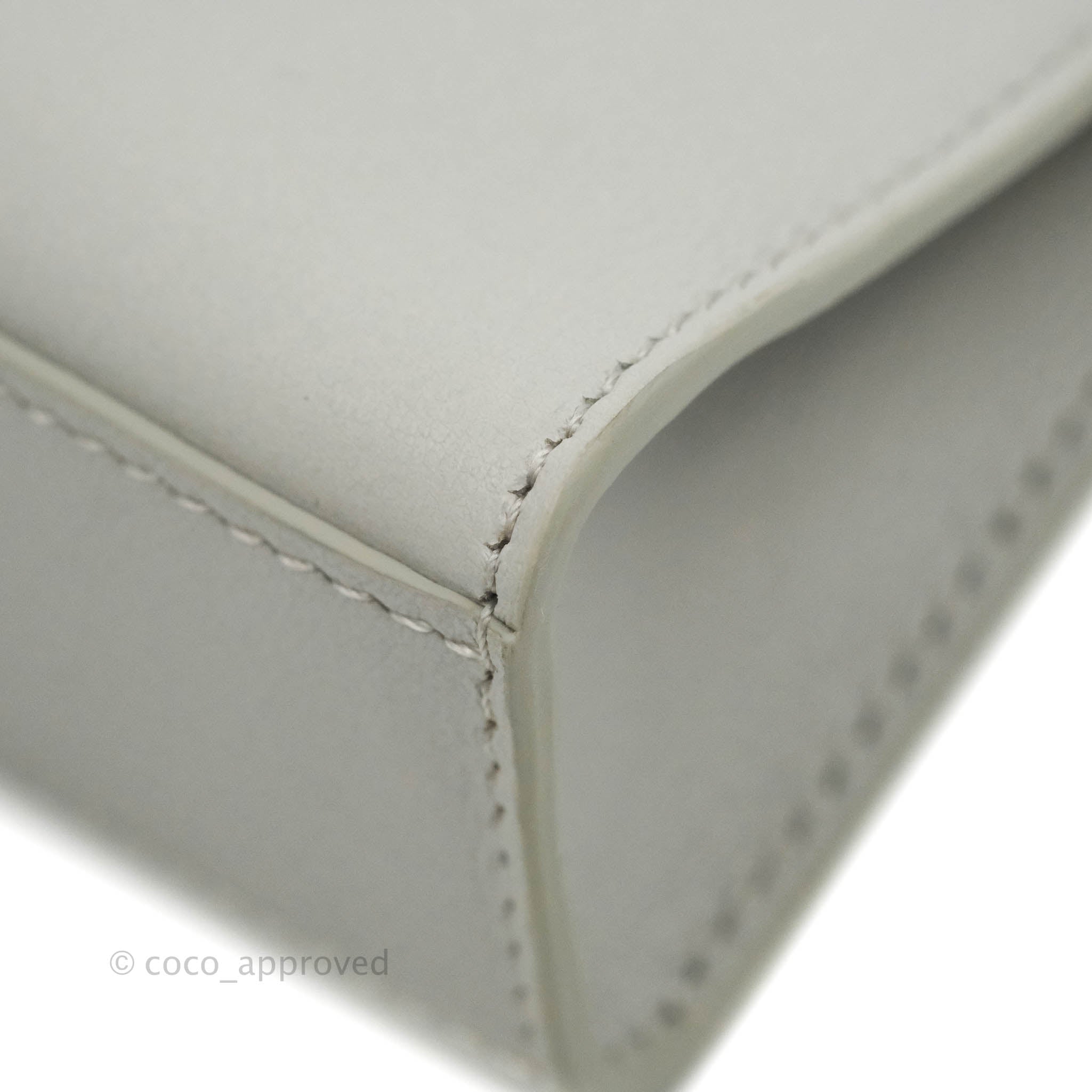 Delvaux Tempete Mini Grey Box Calfskin Silver Hardware – Coco