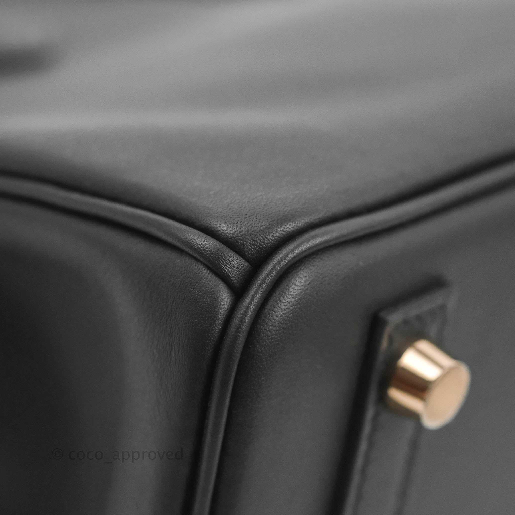 Hermès Birkin 25 Black Côte à Côte Tuffetage and Swift Permabrass Hardware