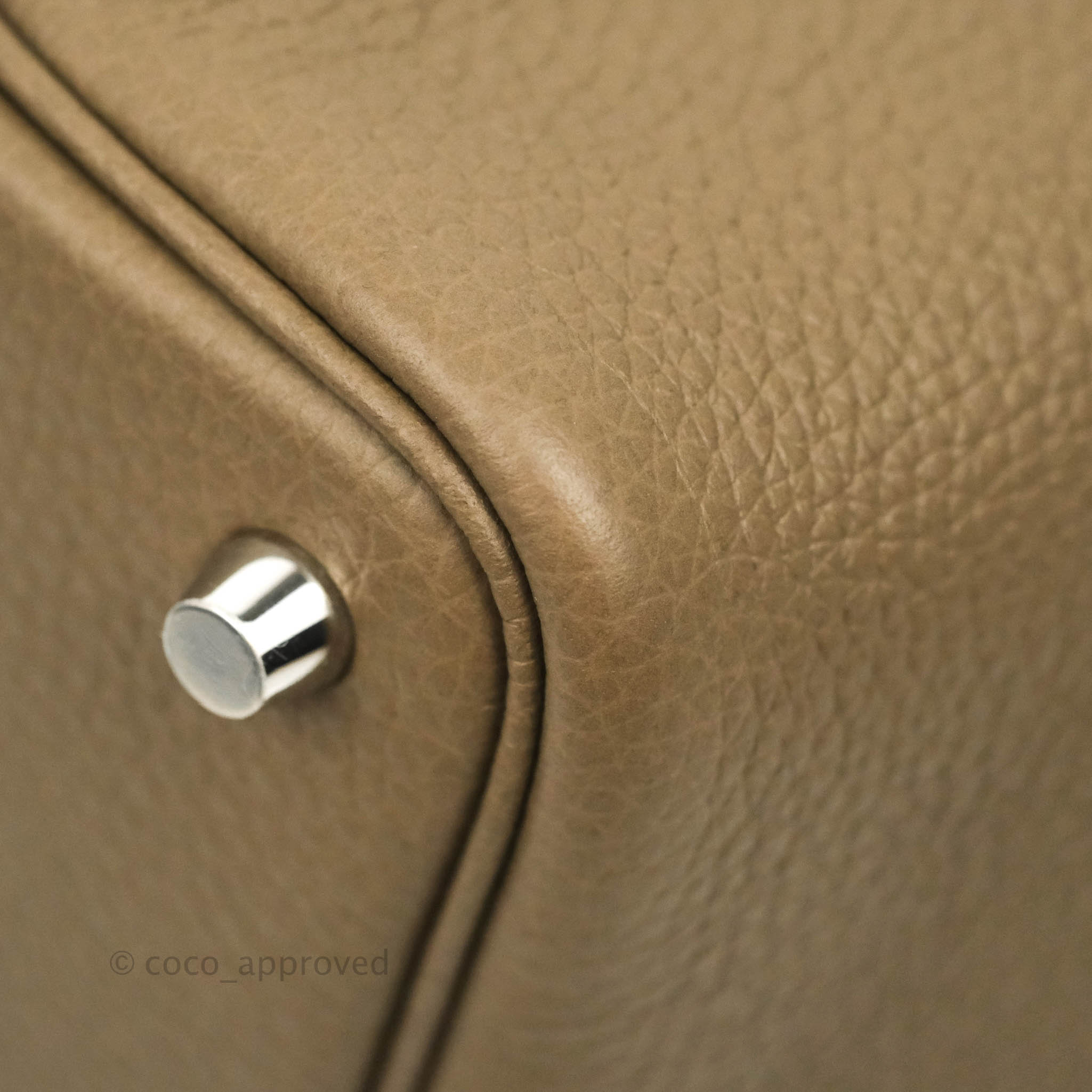 Hermès Picotin Lock Etoupe 18 Clemence Leather Palladium Hardware – SukiLux