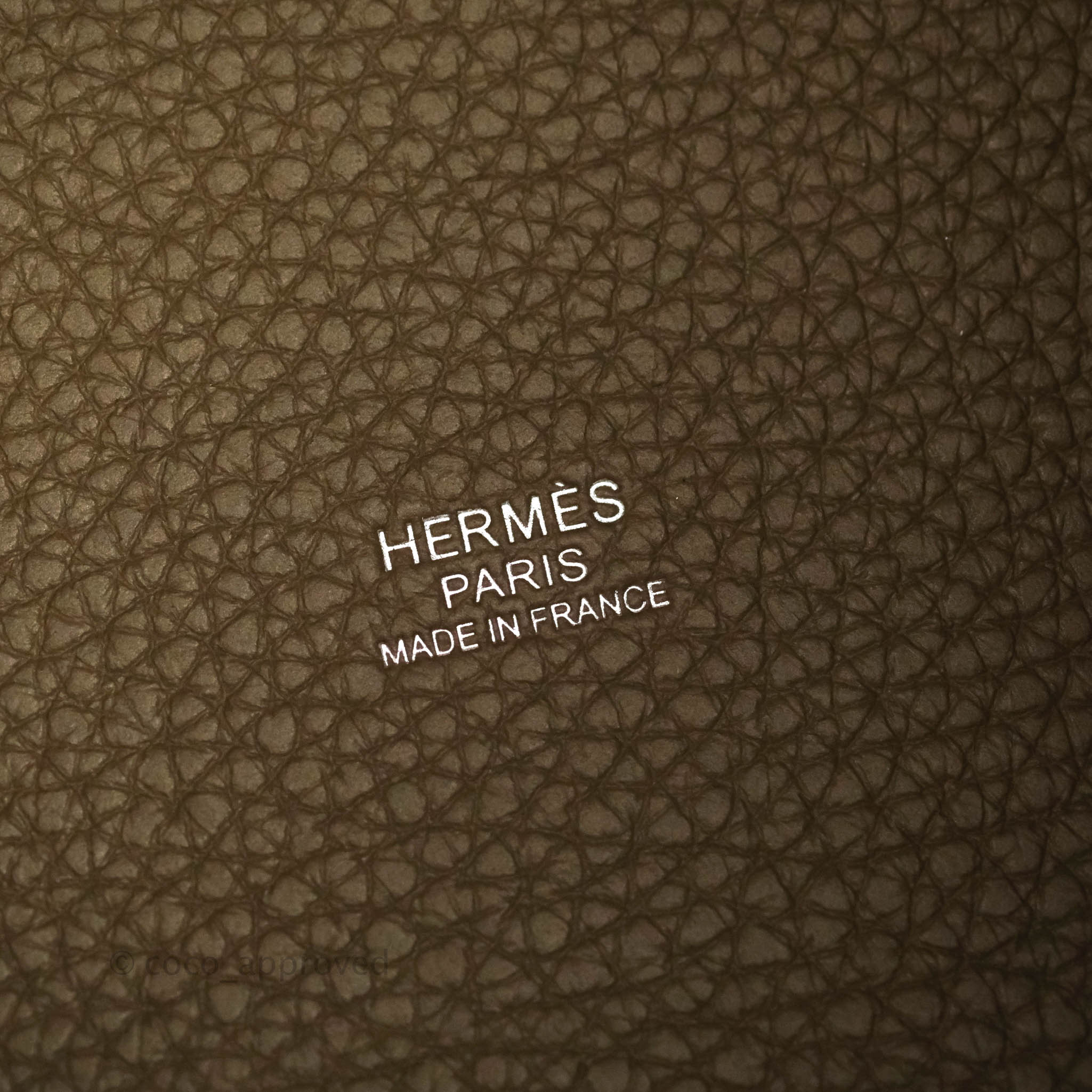 Hermès Picotin Lock Etoupe 18 Clemence Leather Palladium Hardware – SukiLux