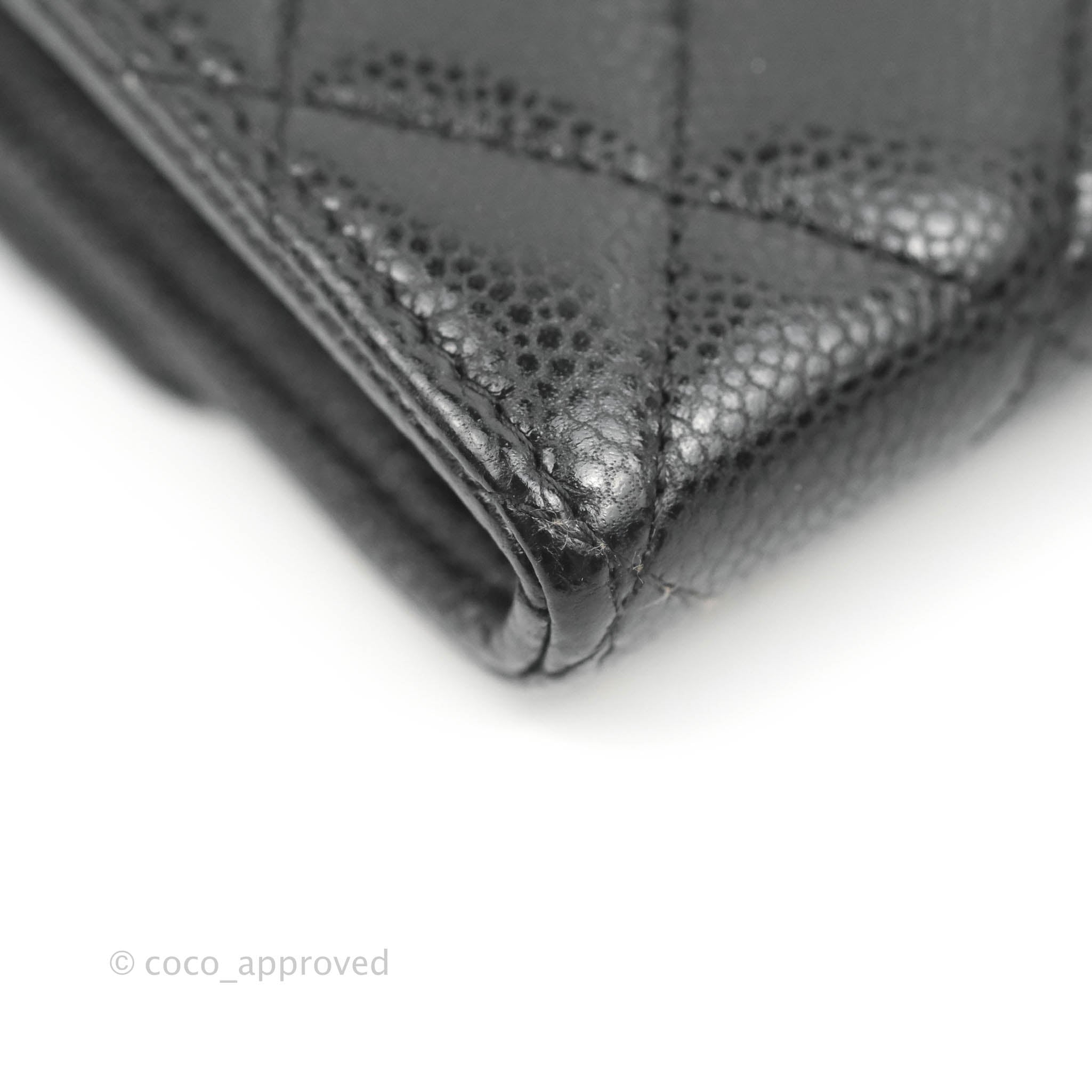 Chanel Classic Flap Wallet Quilted Long Black in Lambskin with Silver-tone  - US