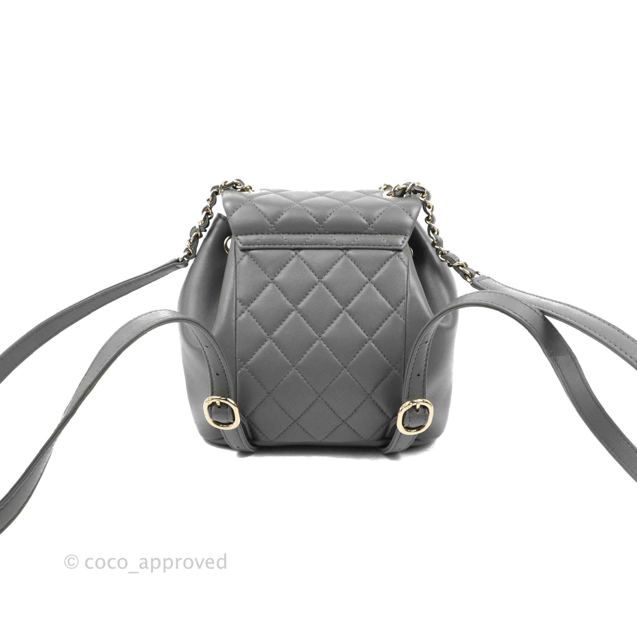 Entrupy Chanel Black Lambskin Urban Mini Backpack