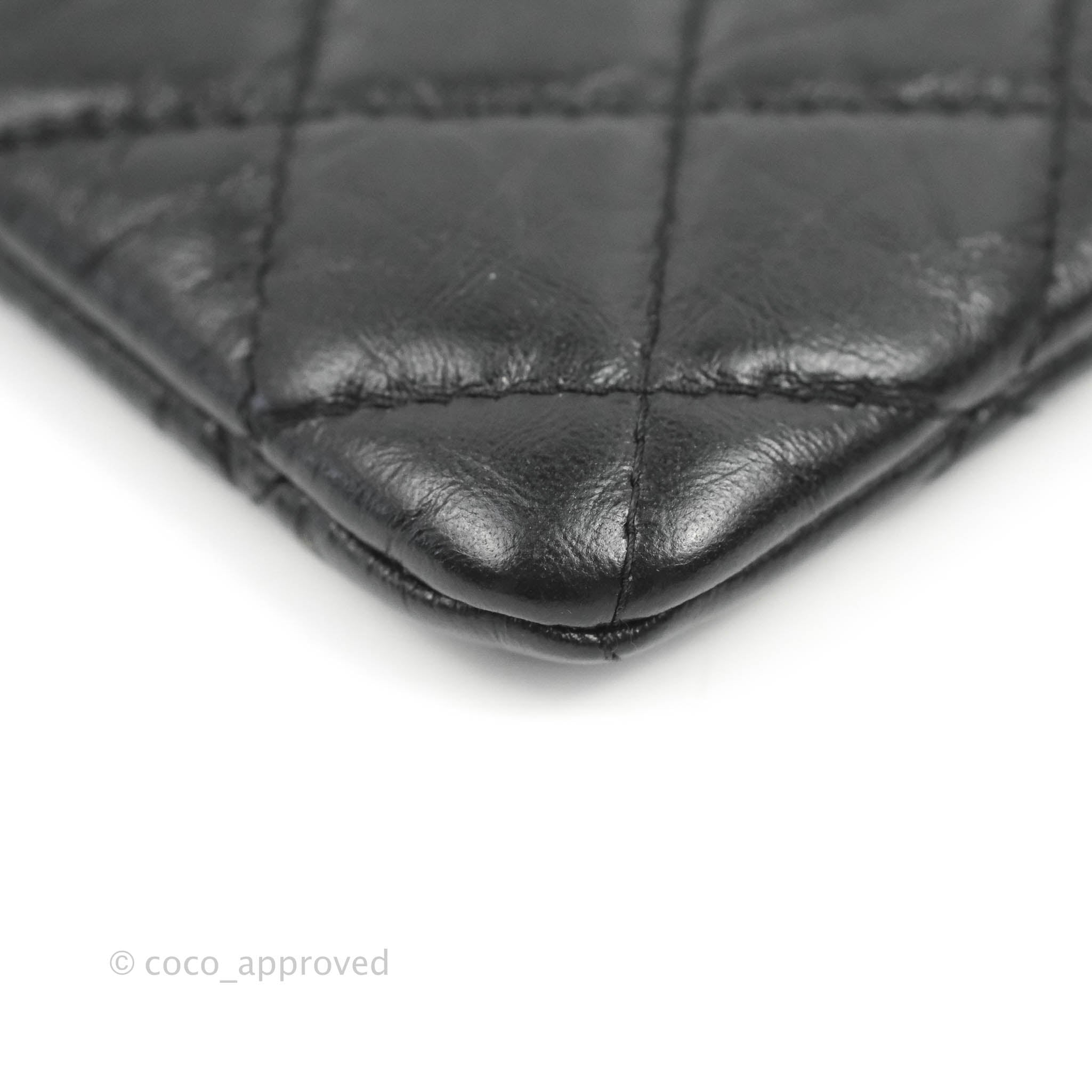 Chanel Quilted Mini Reissue O Case So Black Aged Calfskin