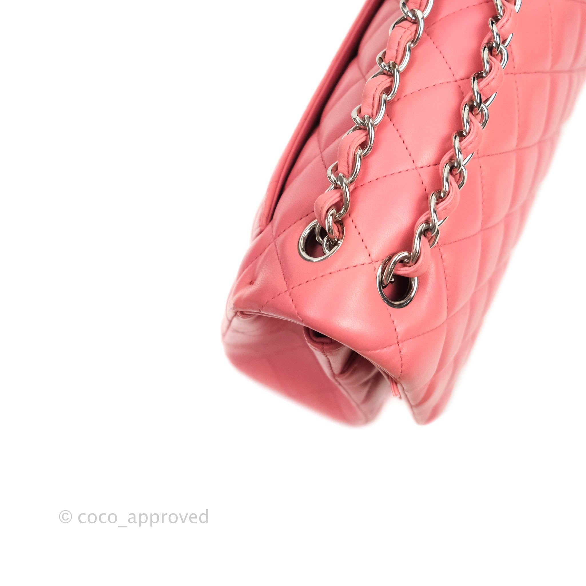 Chanel Jumbo Double Flap Pink Lambskin Silver Hardware⁣⁣ – Coco Approved  Studio