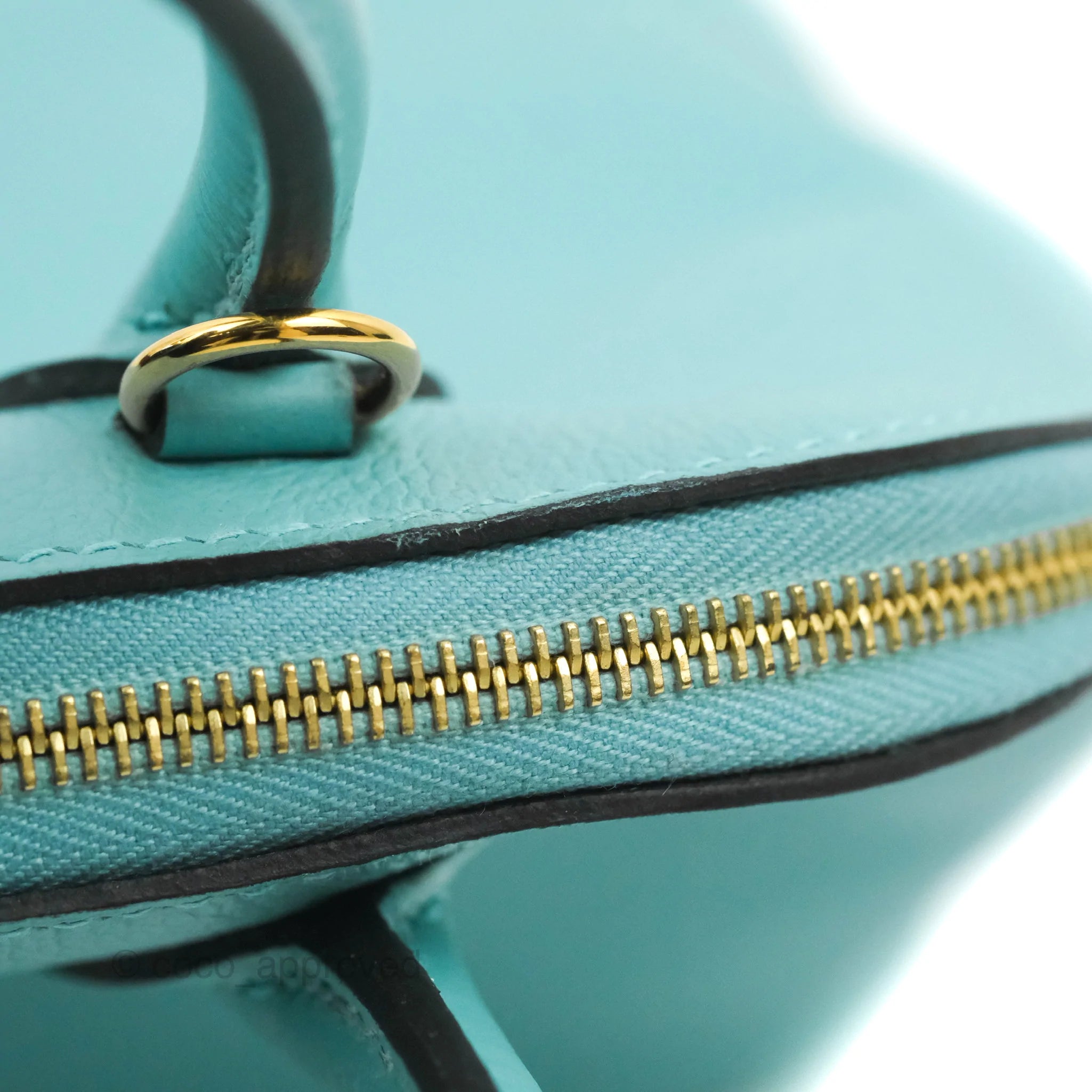Hermes Mini Bolide 1923 Bleu Brume 25 Bag Evercolor Leather Gold Hardw –  Mightychic