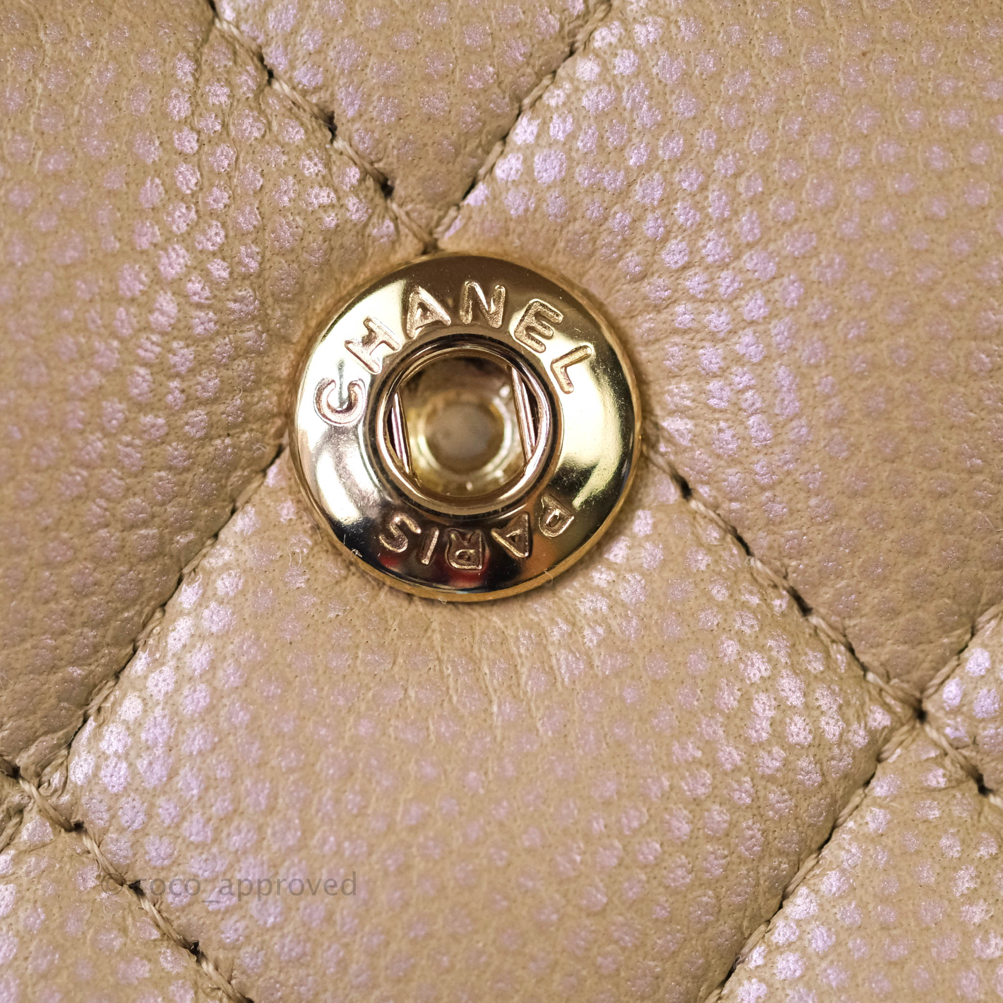 Chanel M/L Medium Double Flap Bag Iridescent Dark Beige Caviar Gold Ha – Coco  Approved Studio