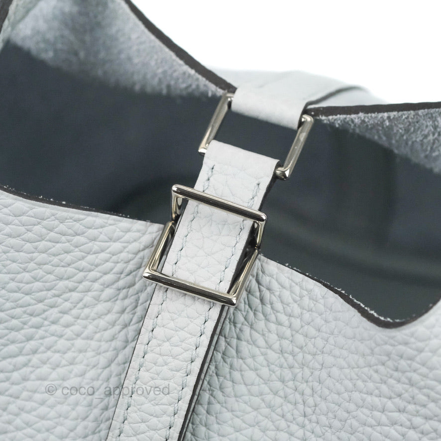 Hermès Picotin Lock 18 PM Bleu Saphir Clemence Palladium Hardware – Coco  Approved Studio