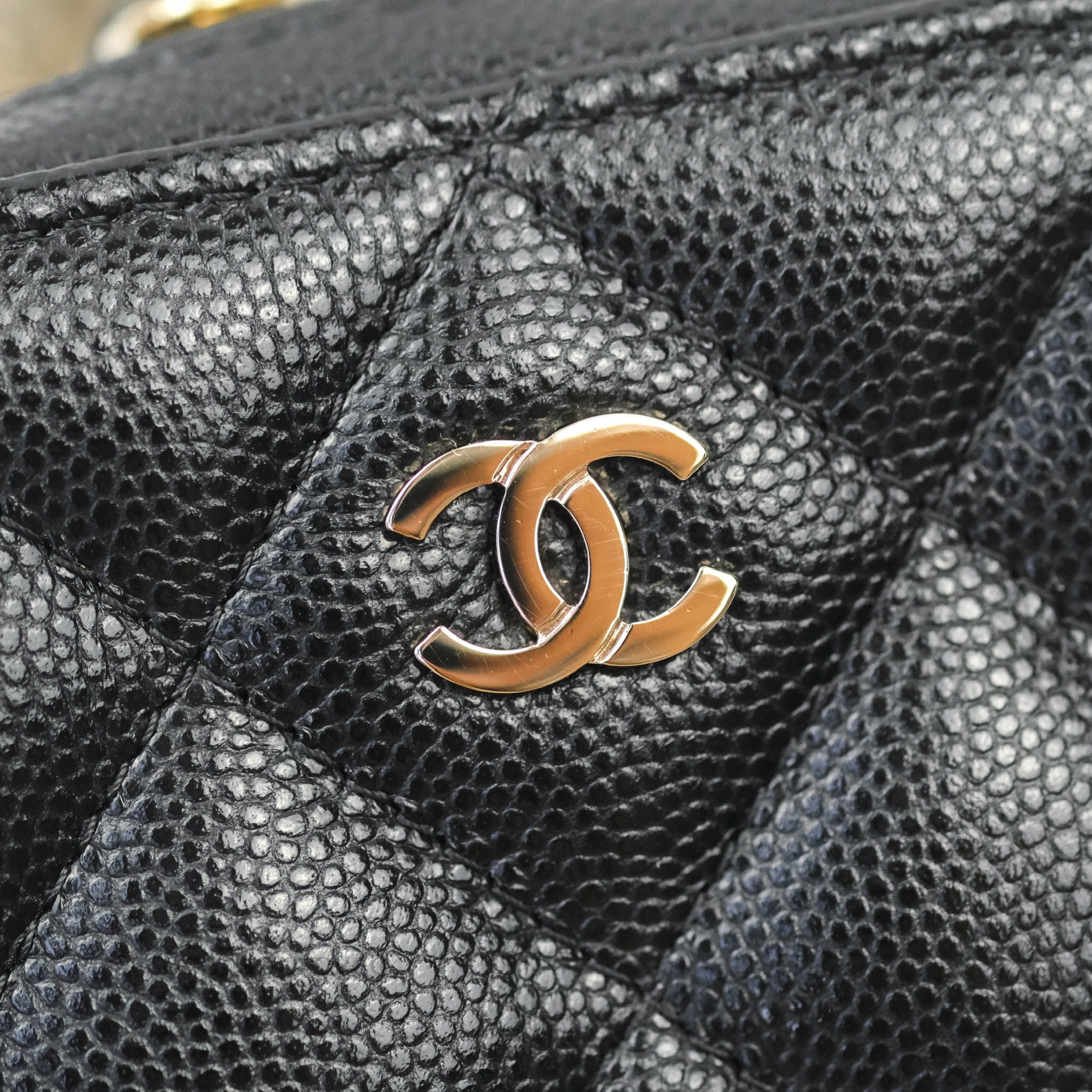 Chanel Quilted Classic WOC Black Caviar Gold Hardware – Coco