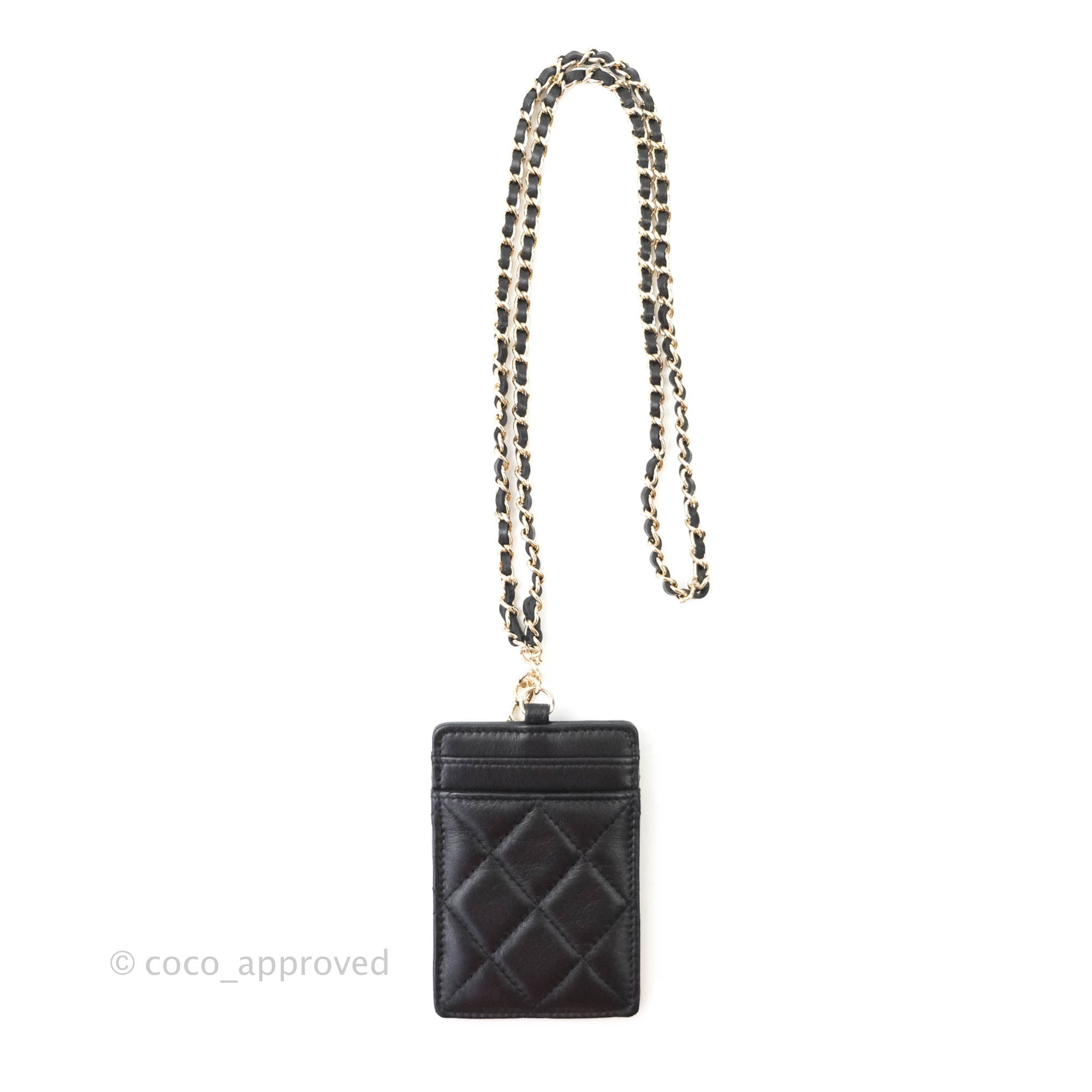 Chanel Infinity Chain Top Handle Bag Black Leather - Allu USA
