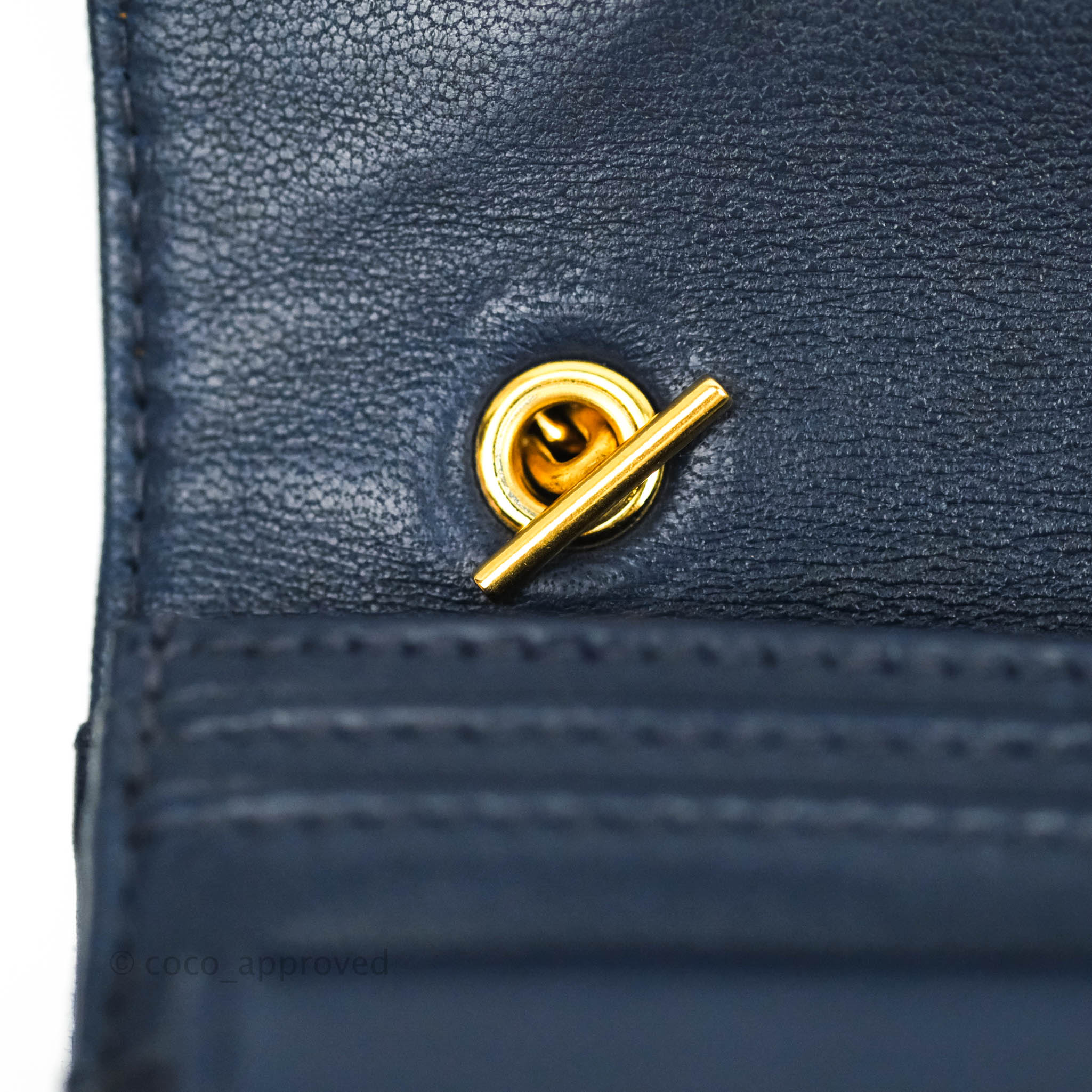 Chanel Vintage Denim Wallet On Chain WOC Gold Hardware – Coco