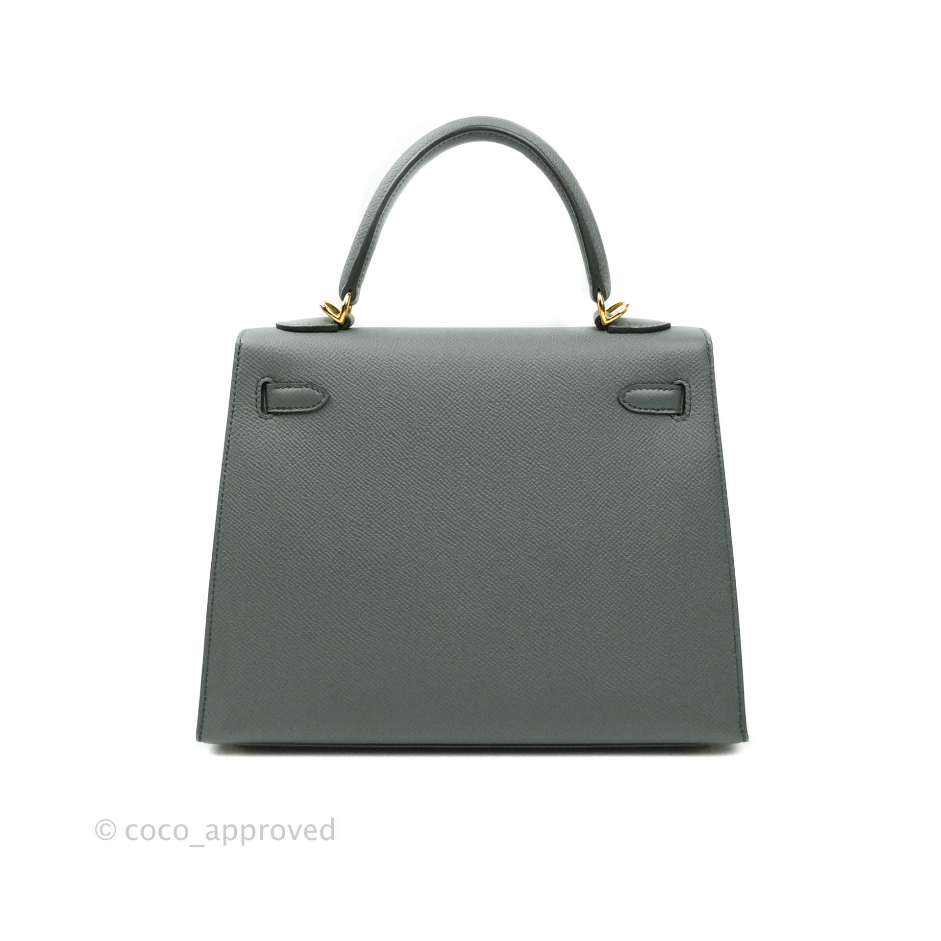 Hermès Kelly 25 Vert Amande Epsom Sellier Gold Hardware – Coco Approved  Studio