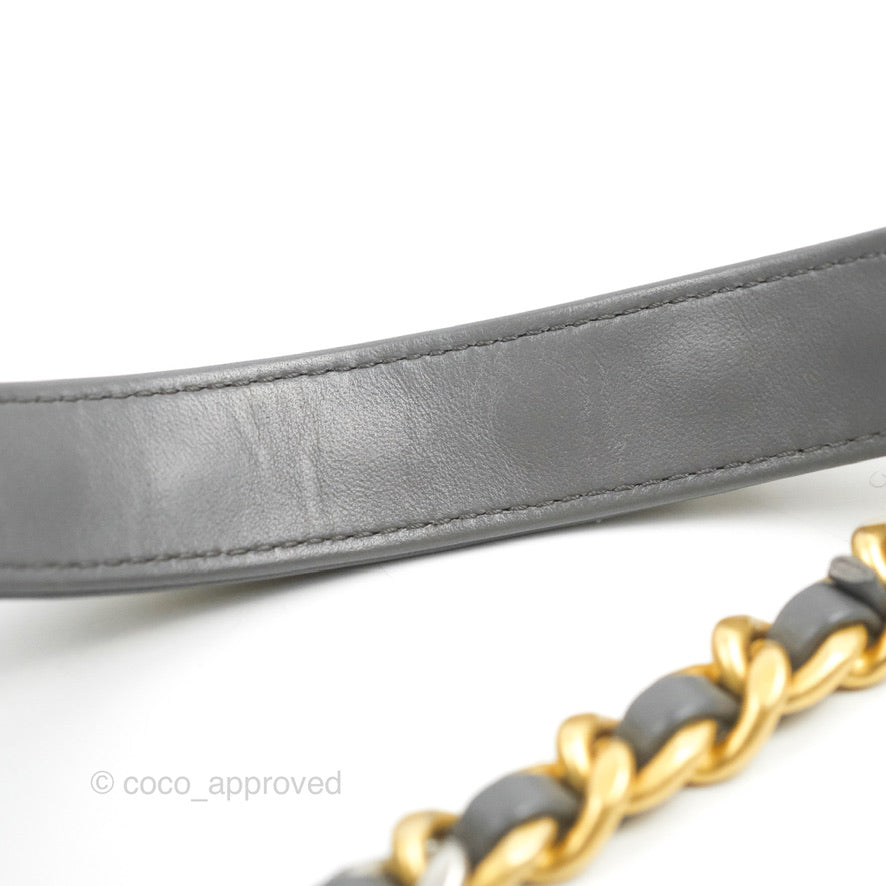 Chanel 19 Small Dark Grey Lambskin Mixed Hardware – Coco Approved