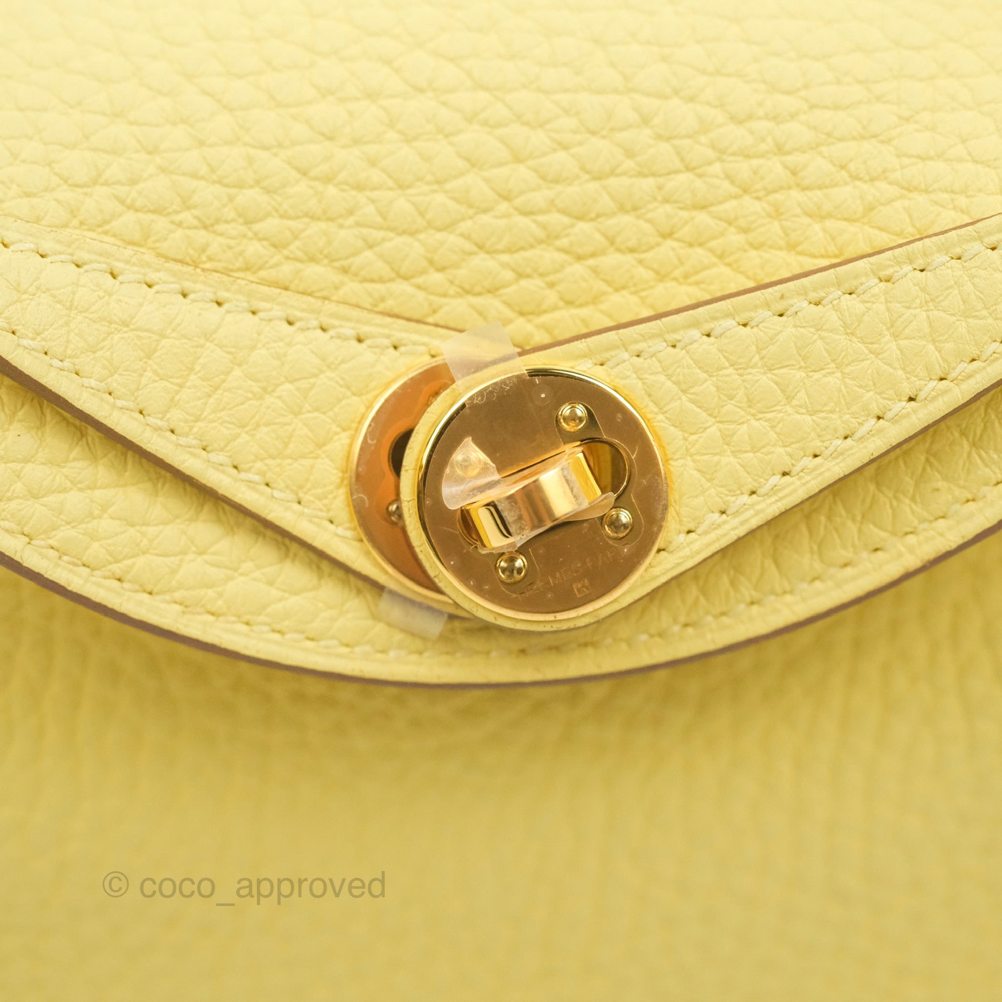 New Hermès Mini Evelyne Jaune Poussin Crossbody Bag in Box