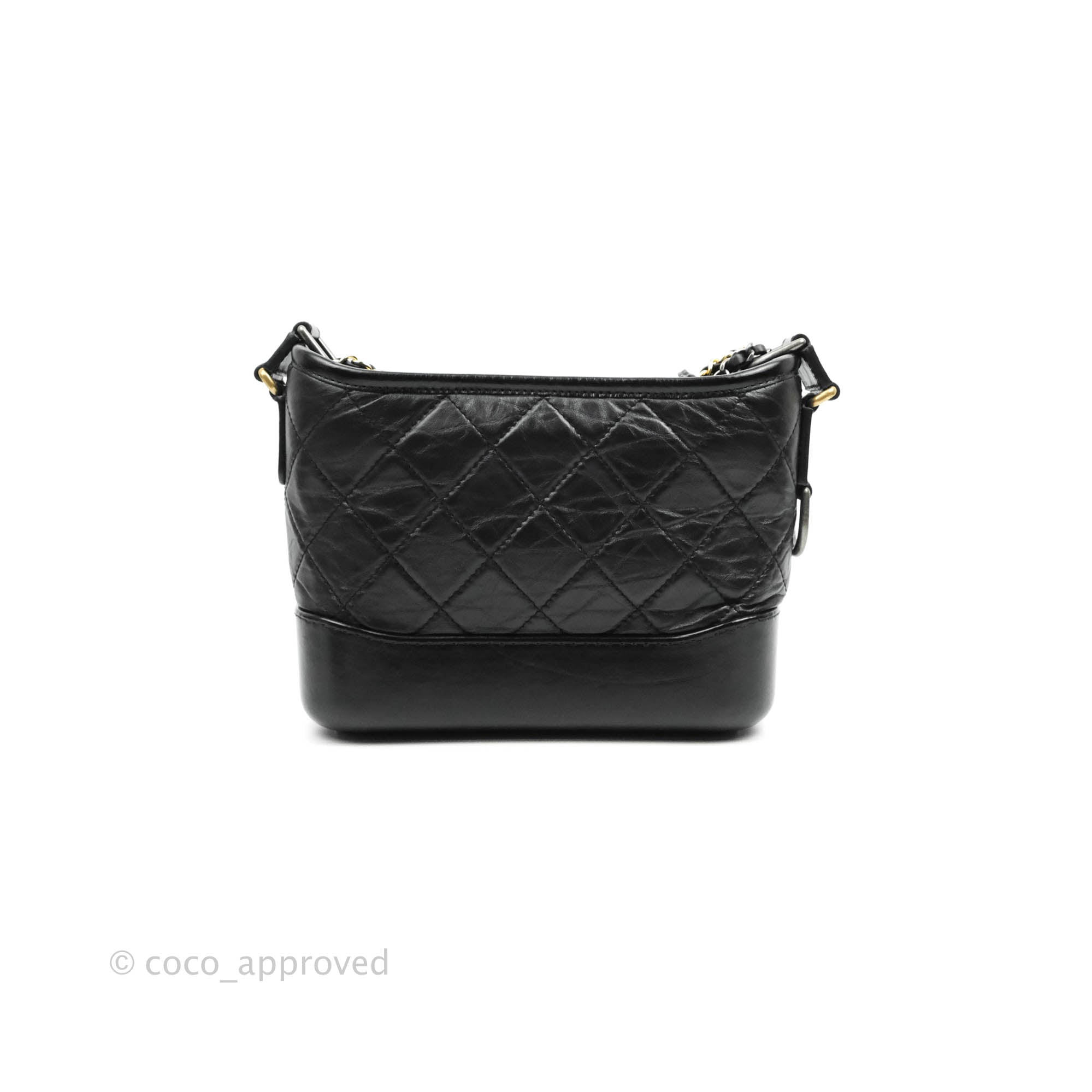Chanel Calfskin Quilted Small Gabrielle Hobo Black Mixed Hardware – Coco  Approved Studio
