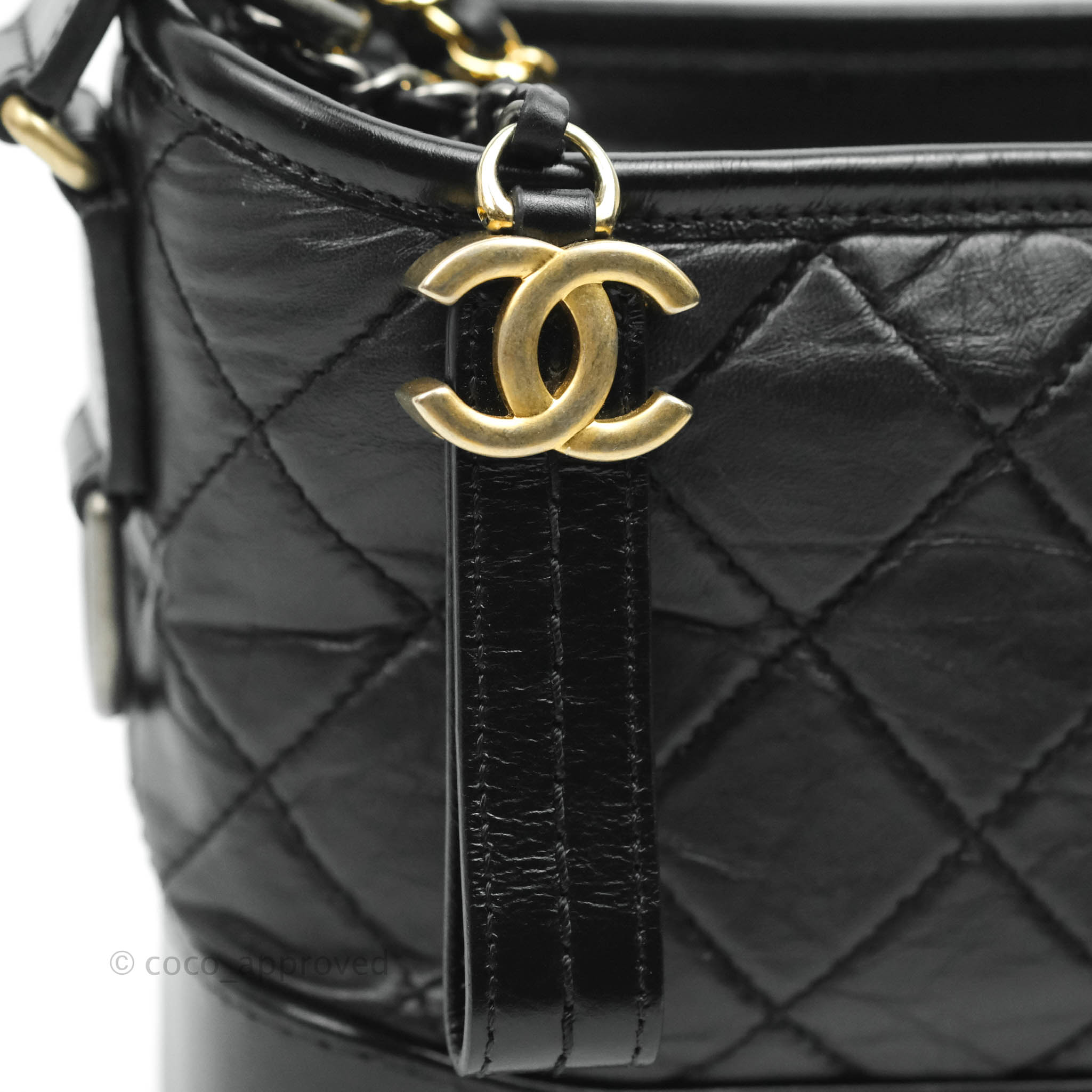 Chanel Quilted Small Gabrielle Hobo Black Calfskin Mixed Hardware – Coco  Approved Studio