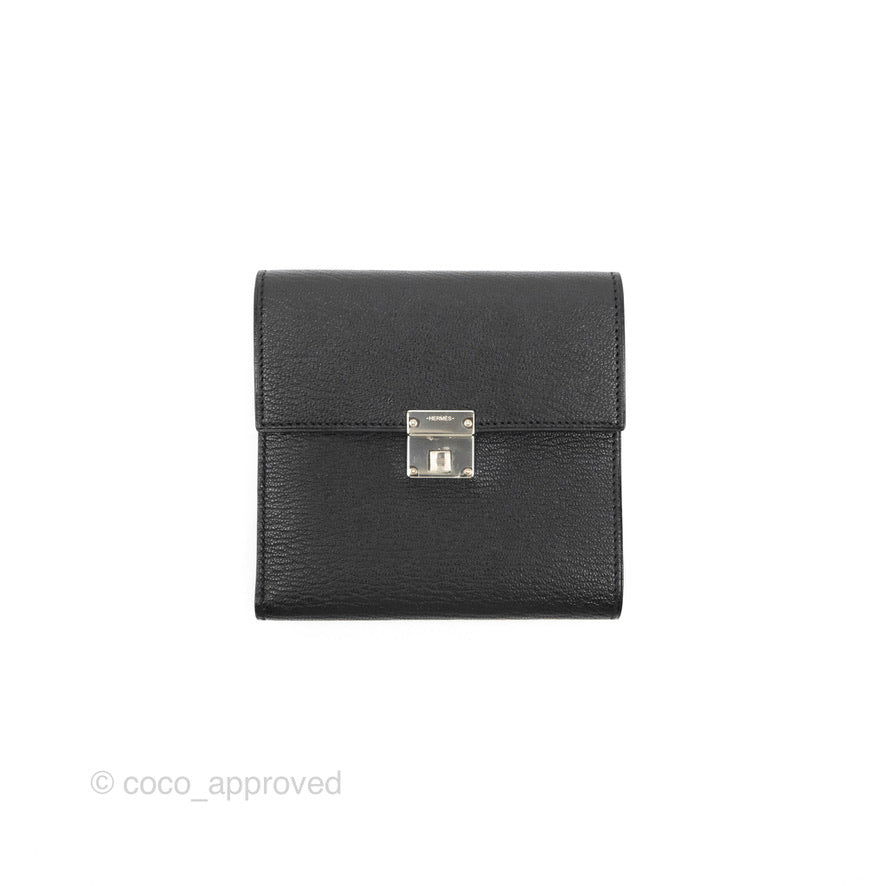 Hermès Clic 12 Wallet Black Palladium Hardware