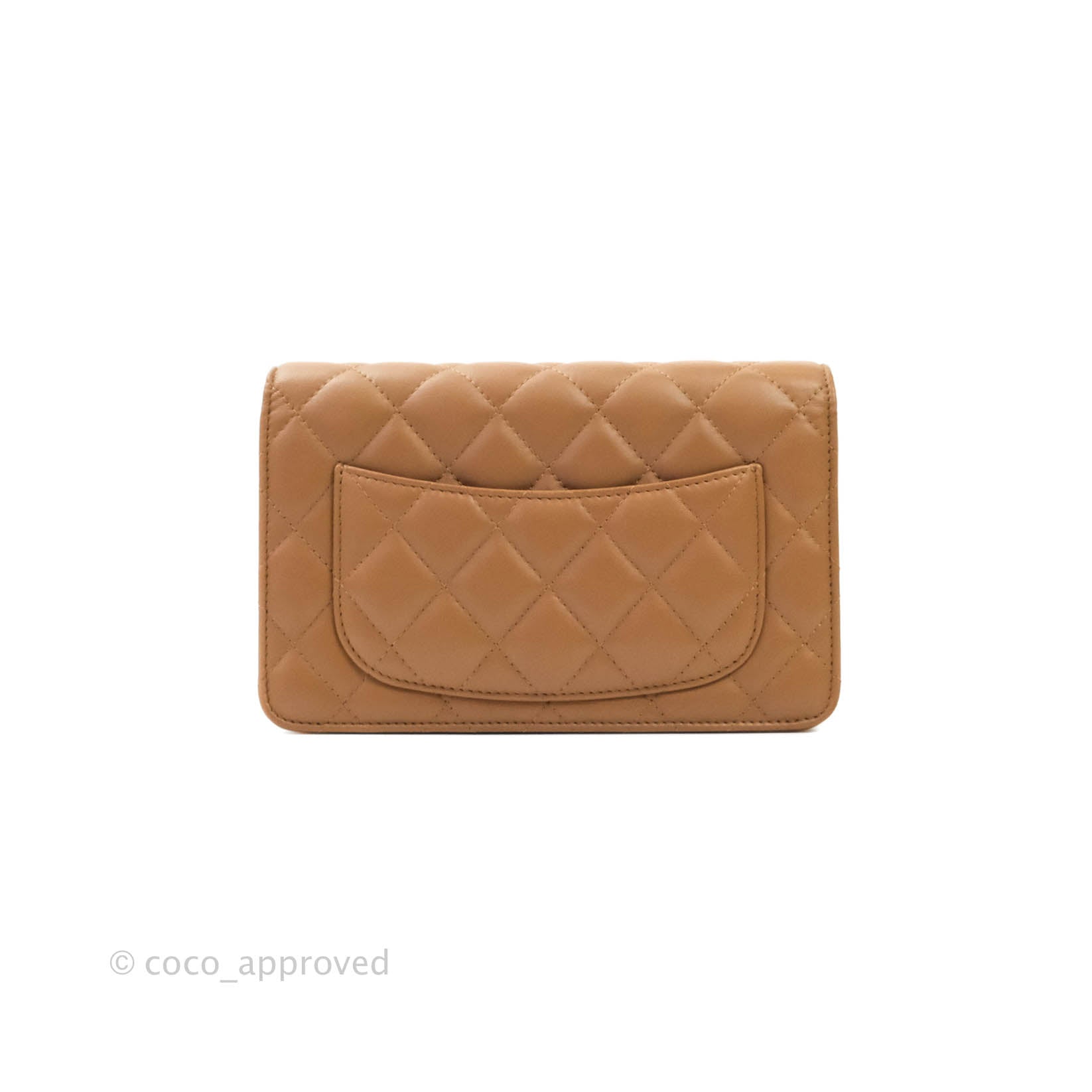 Chanel Quilted Wallet on Chain WOC Caramel Tan Lambskin Gold Hardware – Coco  Approved Studio