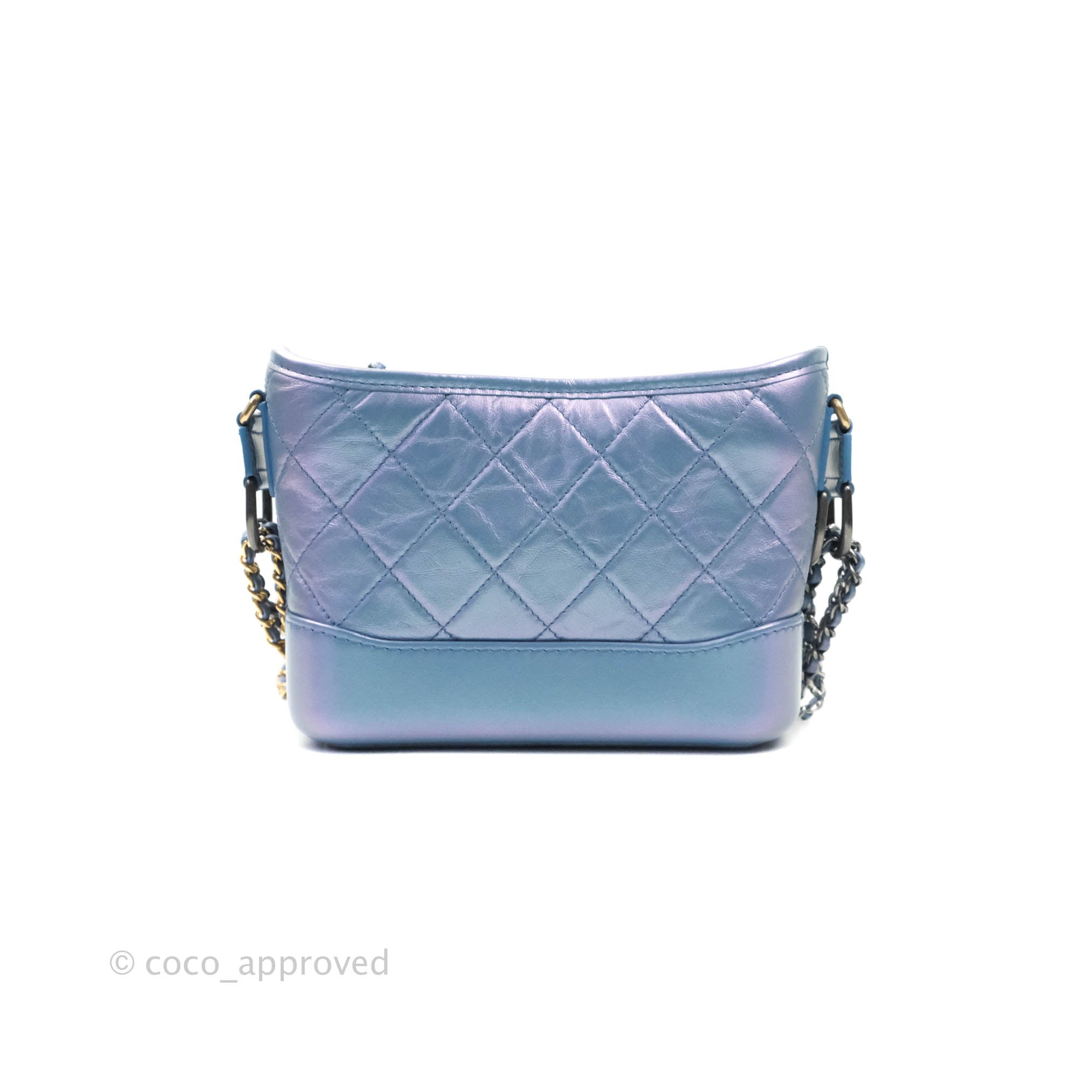 Chanel Small Gabrielle Hobo Iridescent Blue Mixed Hardware – Coco Approved  Studio