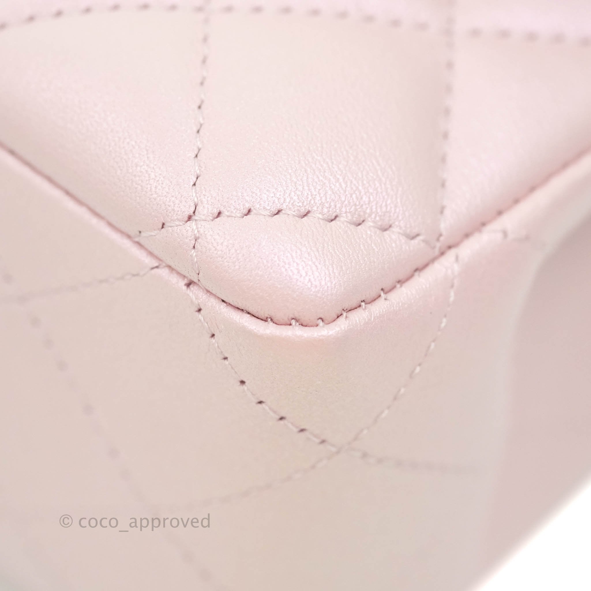 Chanel Pink Shearling Shoulder Bag
